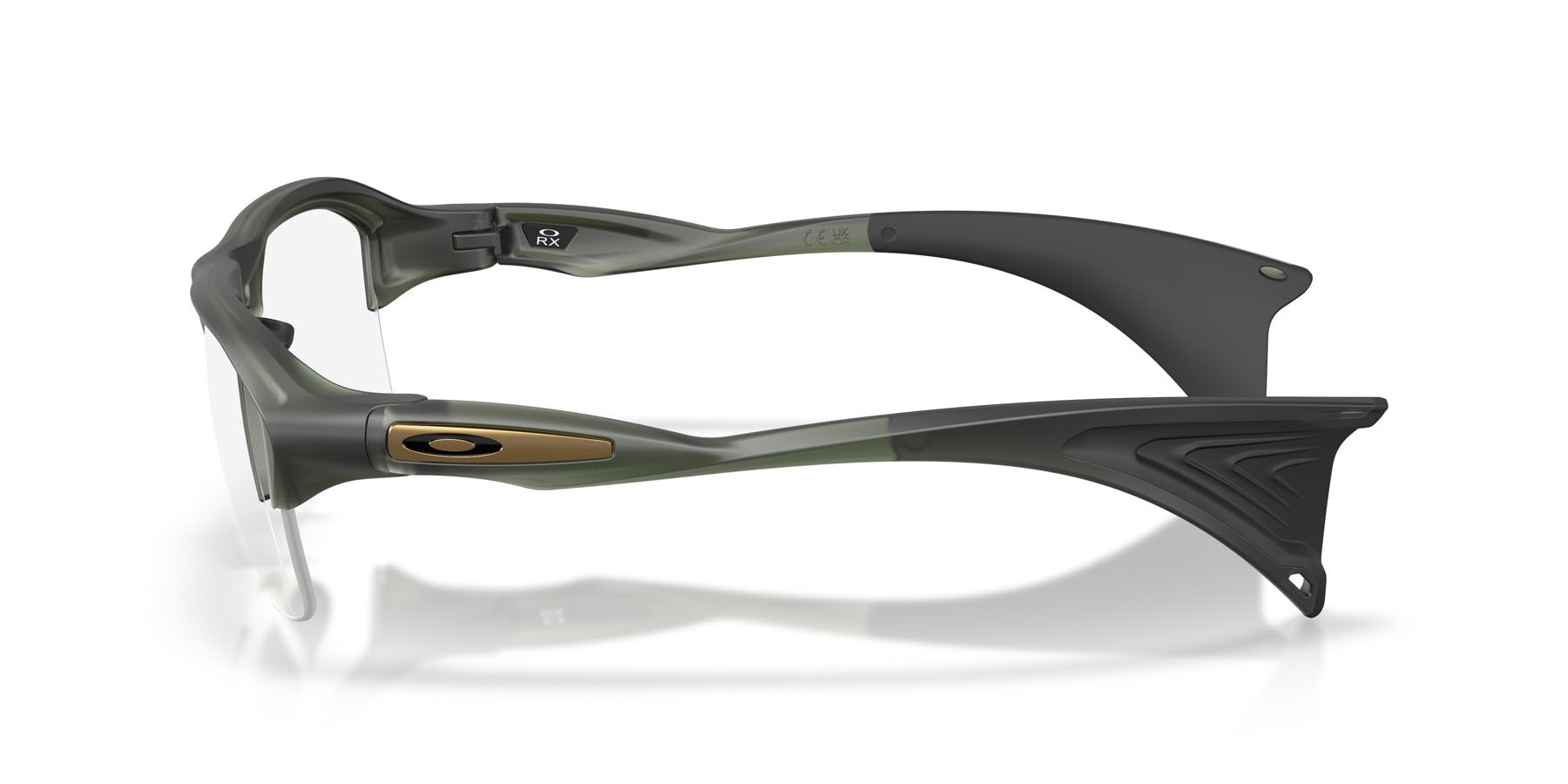 Occhiali da vista Oakley Stunt Glider OX 8198 (819803) colore olive ink opaco forma rettangolare lenti lente demo