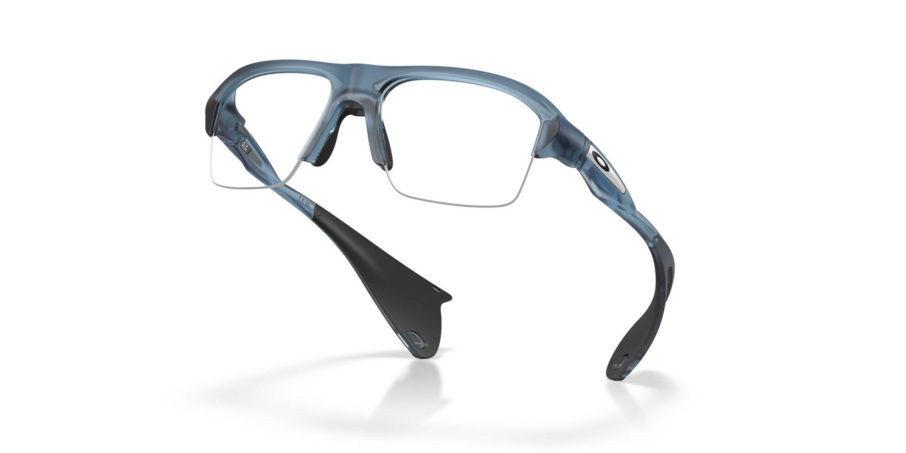 Occhiali da vista Oakley Stunt Glider OX 8198 (819804) colore blu abisso trasparente opaco forma rettangolare lenti lente demo