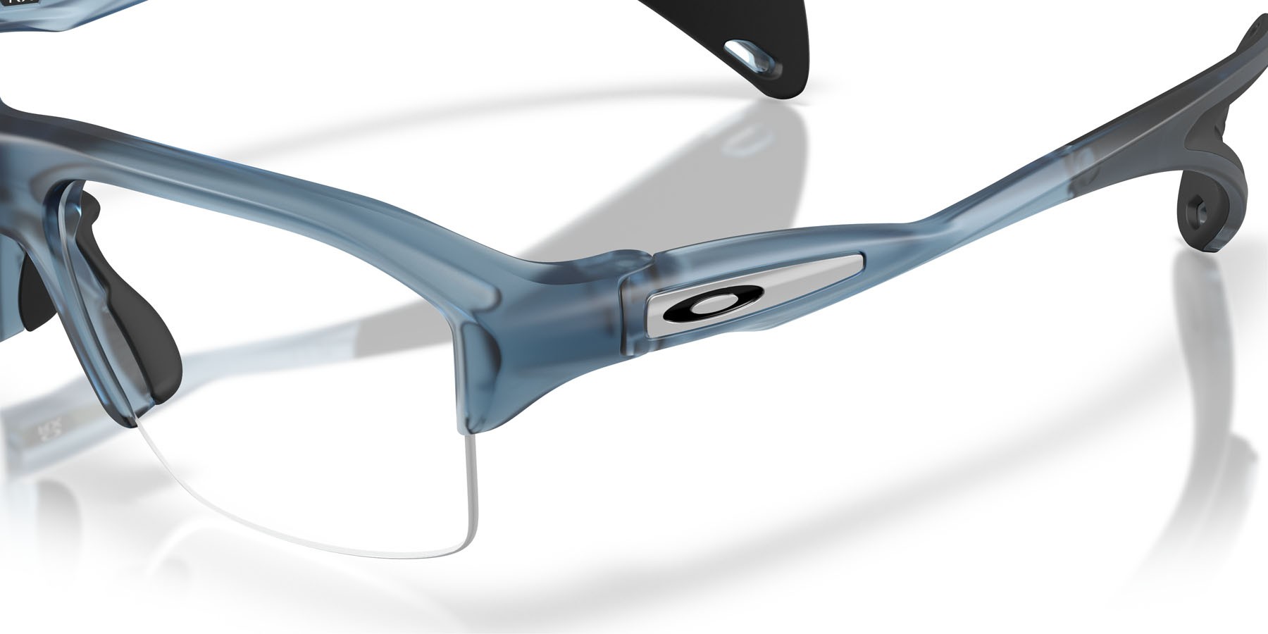 Occhiali da vista Oakley Stunt Glider OX 8198 (819804) colore blu abisso trasparente opaco forma rettangolare lenti lente demo
