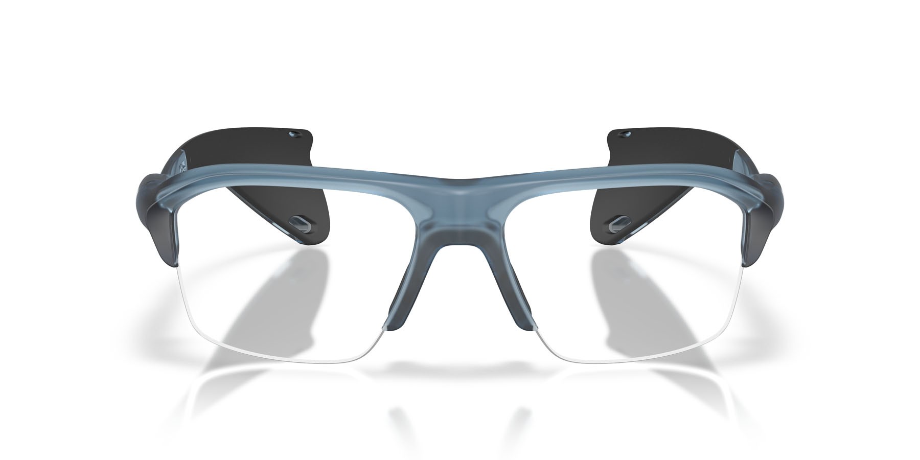 Occhiali da vista Oakley Stunt Glider OX 8198 (819804) colore blu abisso trasparente opaco forma rettangolare lenti lente demo