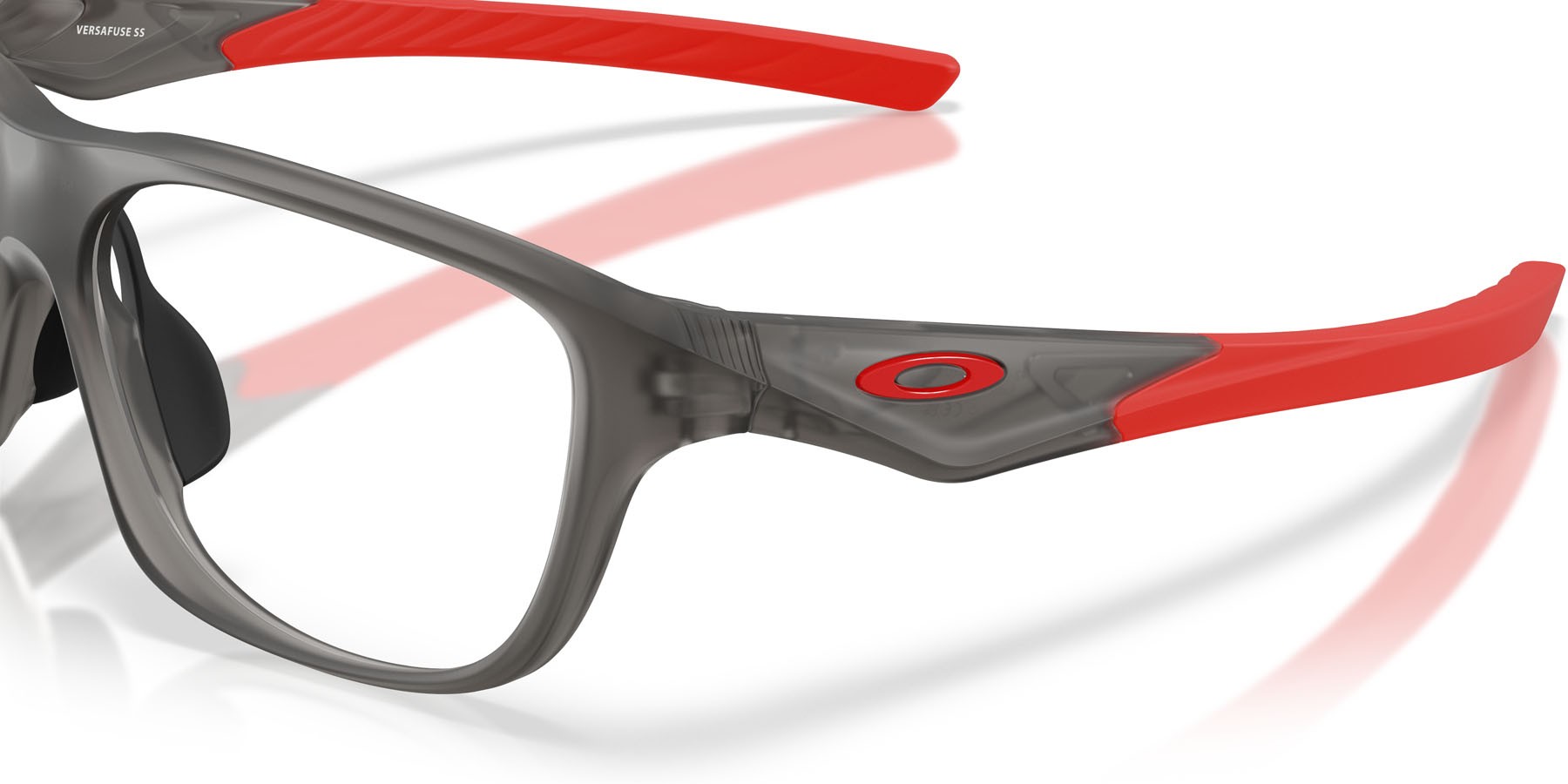 Occhiali da vista Oakley Versafuse Ss OX 8199D (819902) colore grigio fumo satinato forma rettangolare lenti lente demo