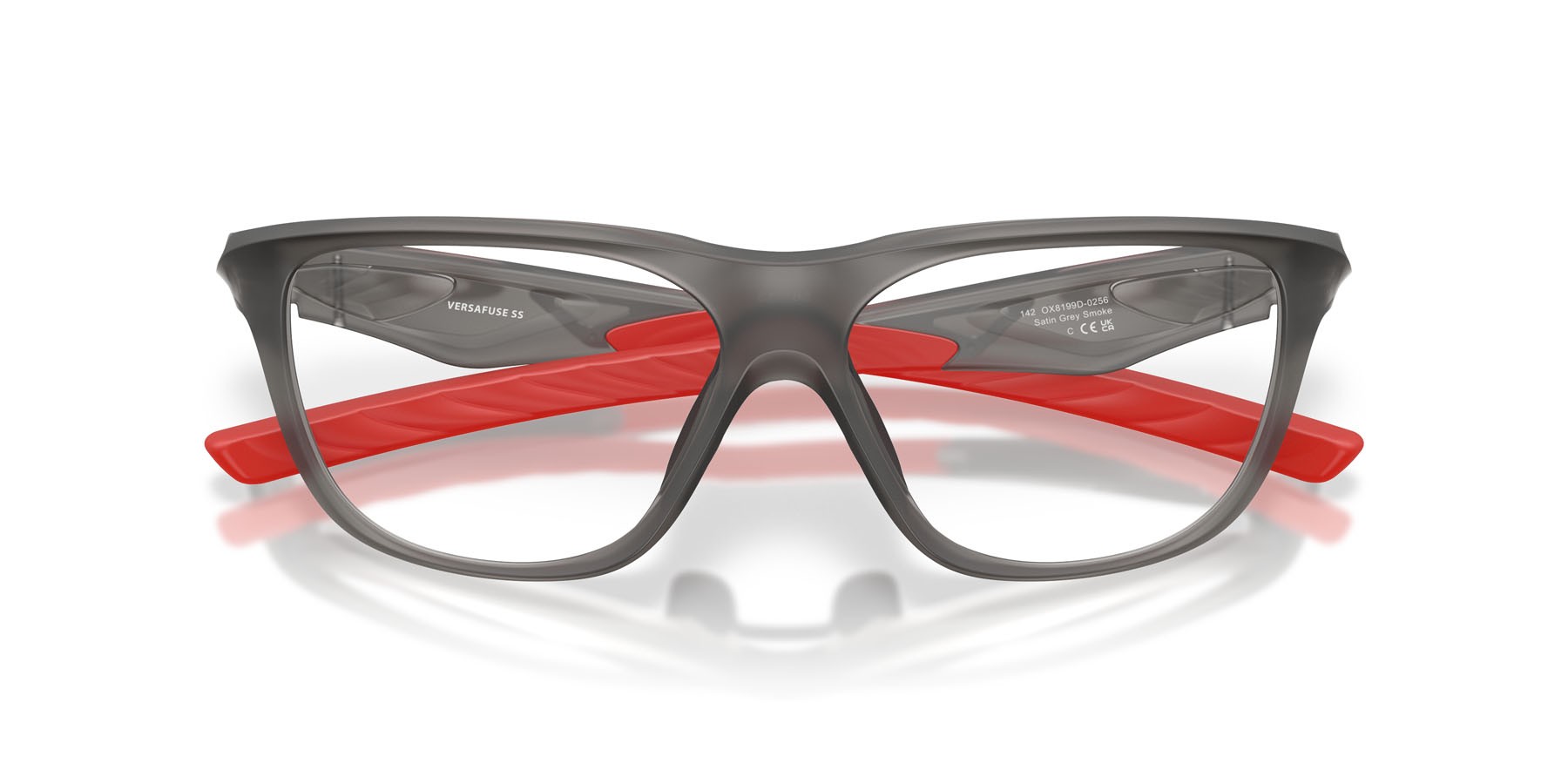 Occhiali da vista Oakley Versafuse Ss OX 8199D (819902) colore grigio fumo satinato forma rettangolare lenti lente demo