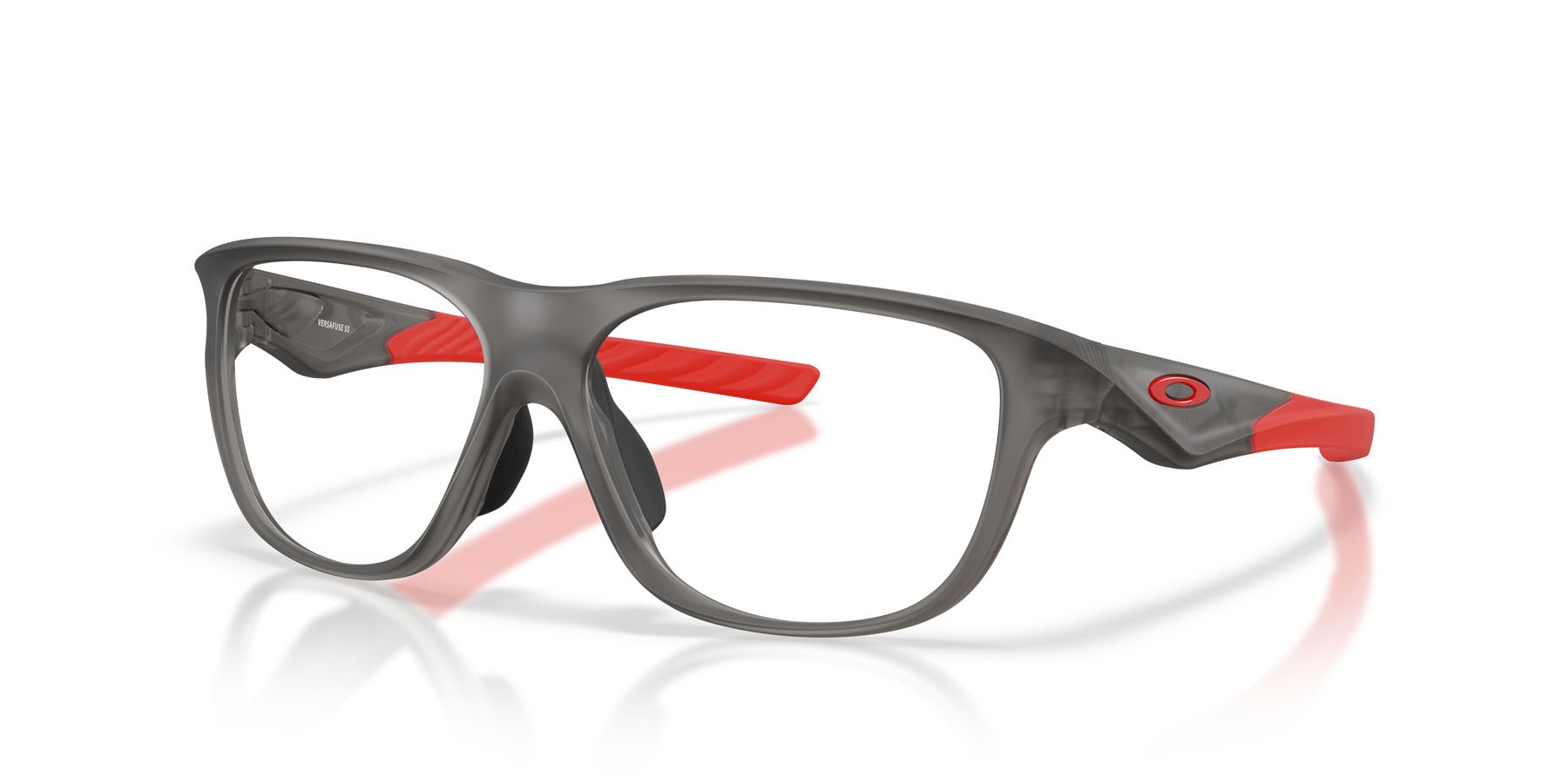Occhiali da vista Oakley Versafuse Ss OX 8199D (819902) colore grigio fumo satinato forma rettangolare lenti lente demo