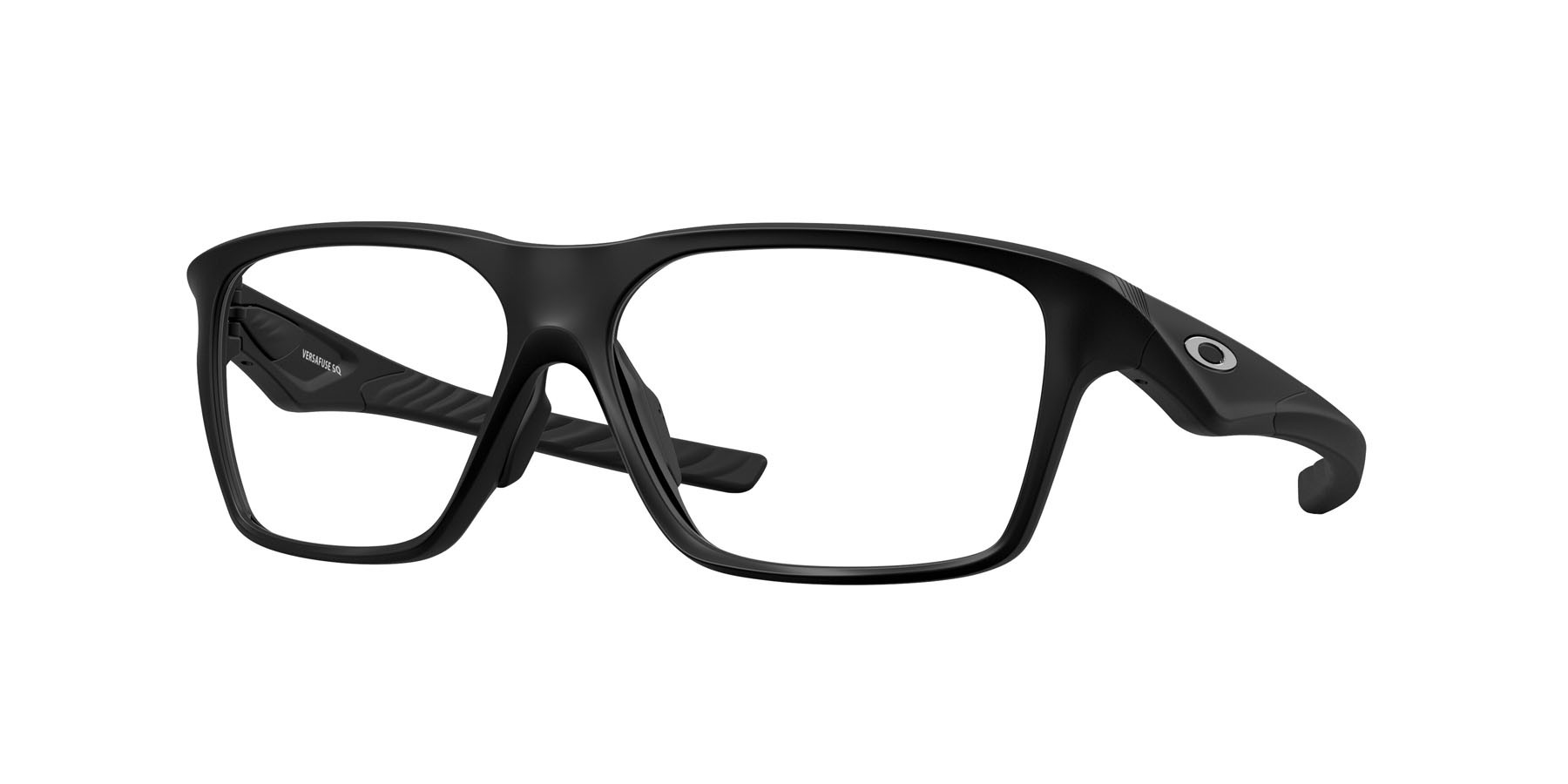 Occhiali da vista Oakley Versafuse Sq OX 8201 (820101) colore nero satinato forma rettangolare lenti lente demo