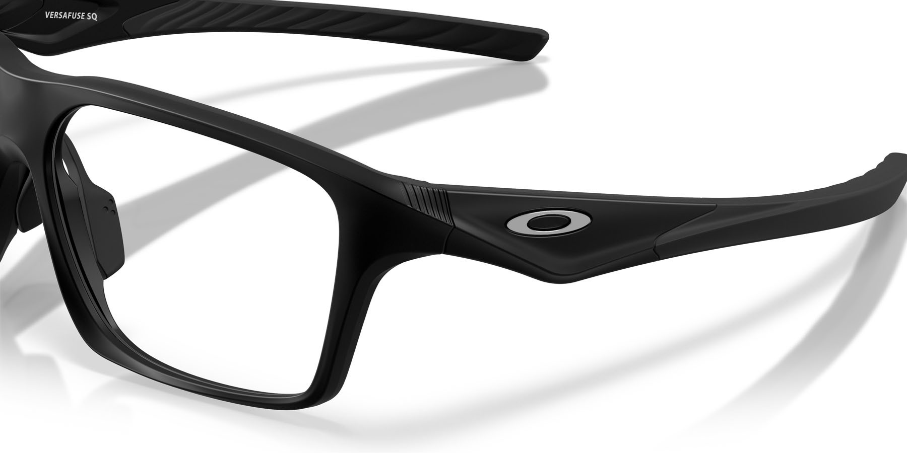 Occhiali da vista Oakley Versafuse Sq OX 8201 (820101) colore nero satinato forma rettangolare lenti lente demo