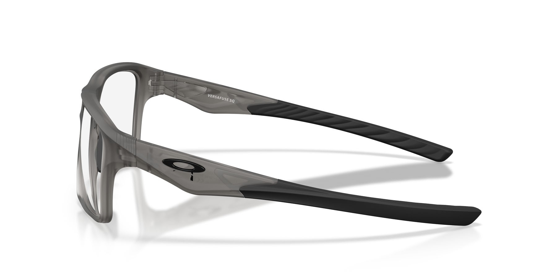Occhiali da vista Oakley Versafuse Sq OX 8201 (820102) colore grigio fumo satinato forma rettangolare lenti lente demo
