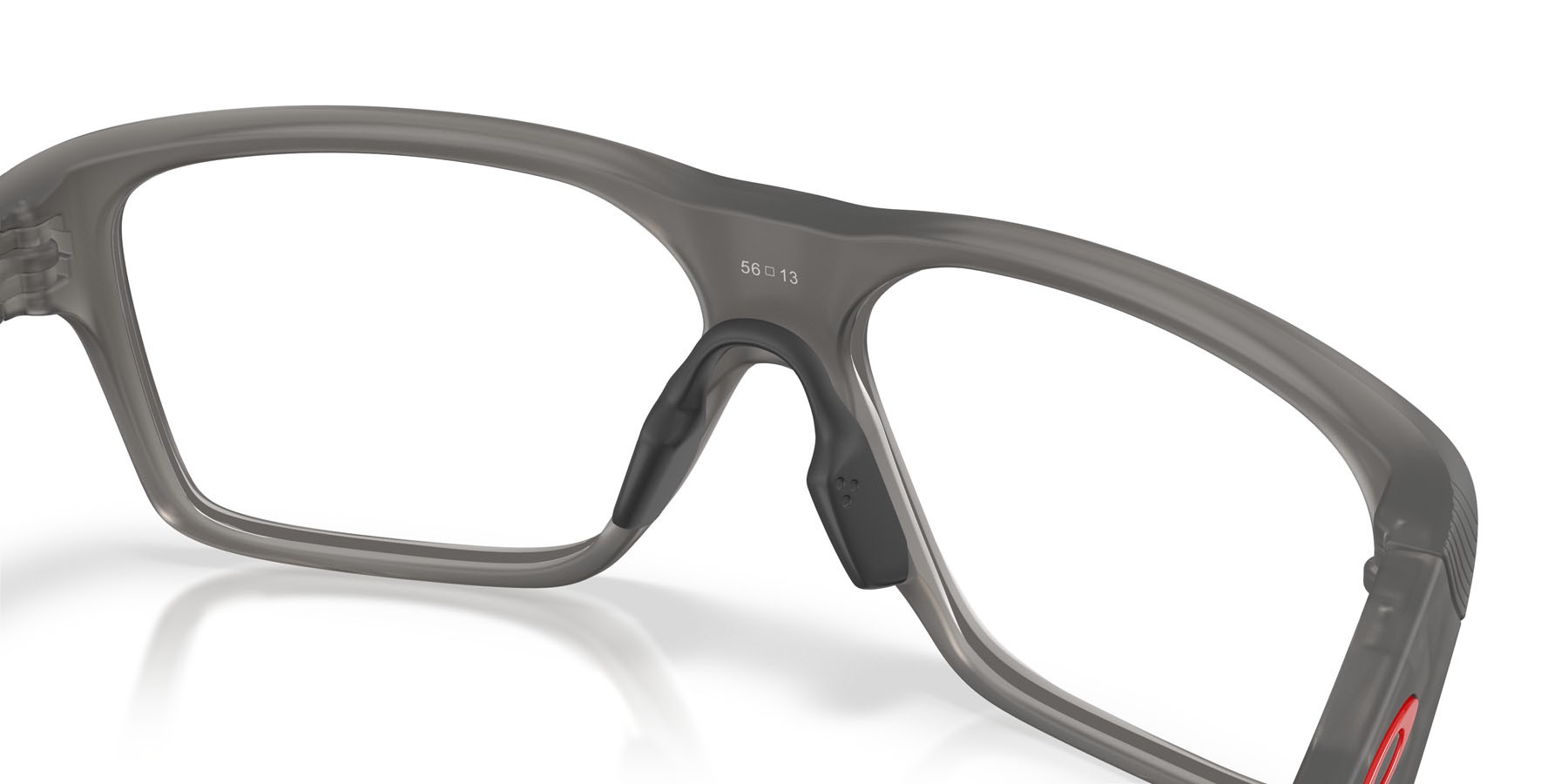 Occhiali da vista Oakley Versafuse Sq OX 8201 (820102) colore grigio fumo satinato forma rettangolare lenti lente demo