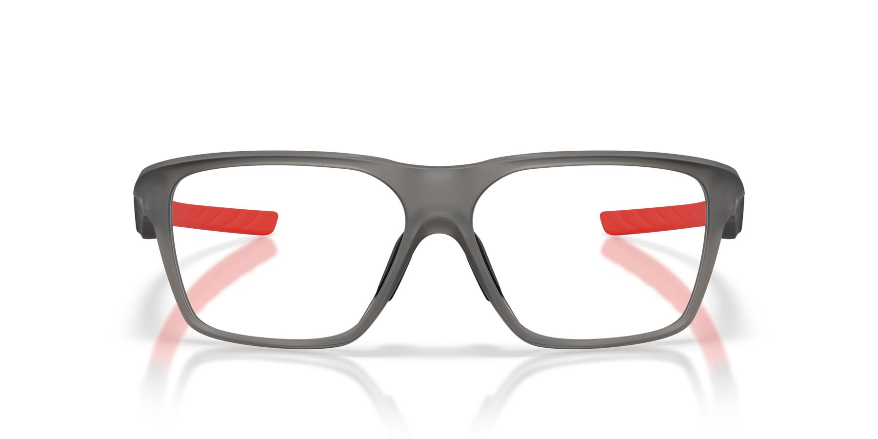 Occhiali da vista Oakley Versafuse Sq OX 8201 (820102) colore grigio fumo satinato forma rettangolare lenti lente demo