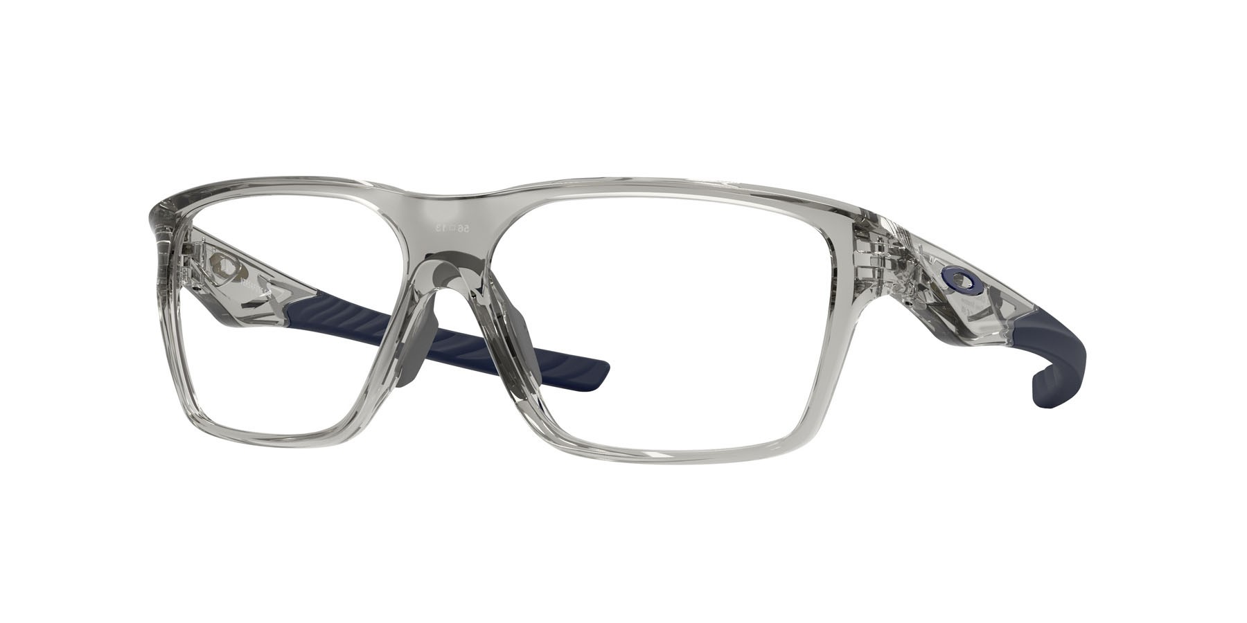 Occhiali da vista Oakley Versafuse Sq OX 8201 (820103) colore grigio ombra forma rettangolare lenti lente demo