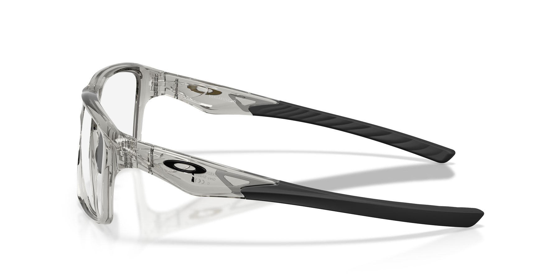 Occhiali da vista Oakley Versafuse Sq OX 8201 (820103) colore grigio ombra forma rettangolare lenti lente demo