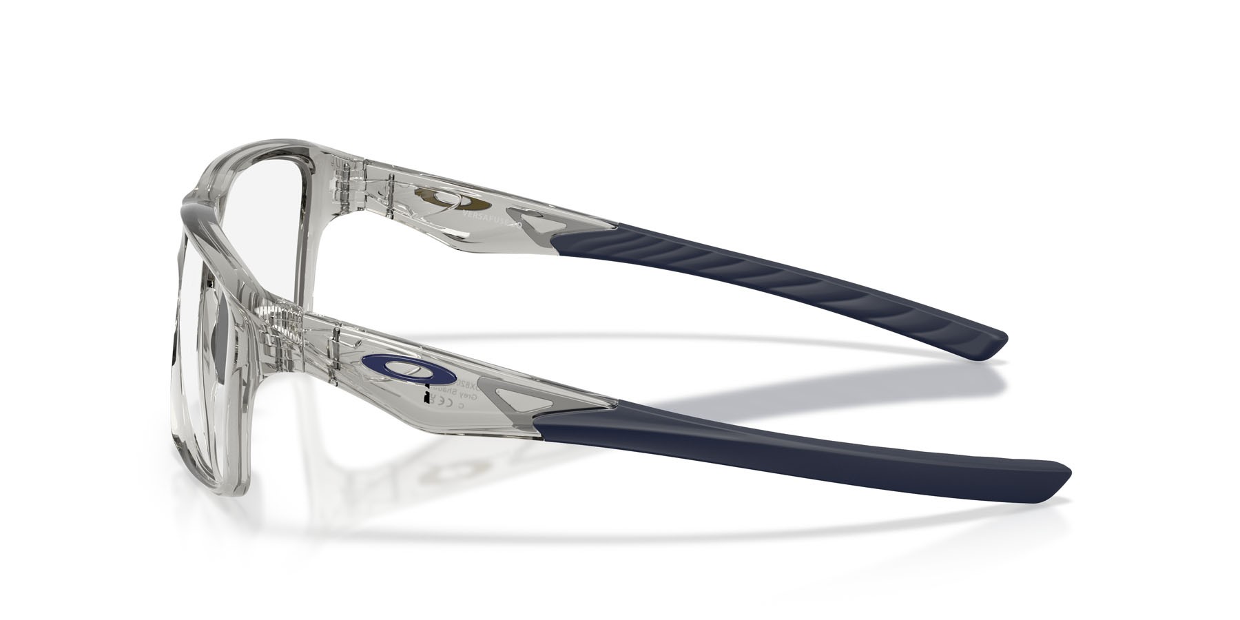 Occhiali da vista Oakley Versafuse Sq OX 8201 (820103) colore grigio ombra forma rettangolare lenti lente demo
