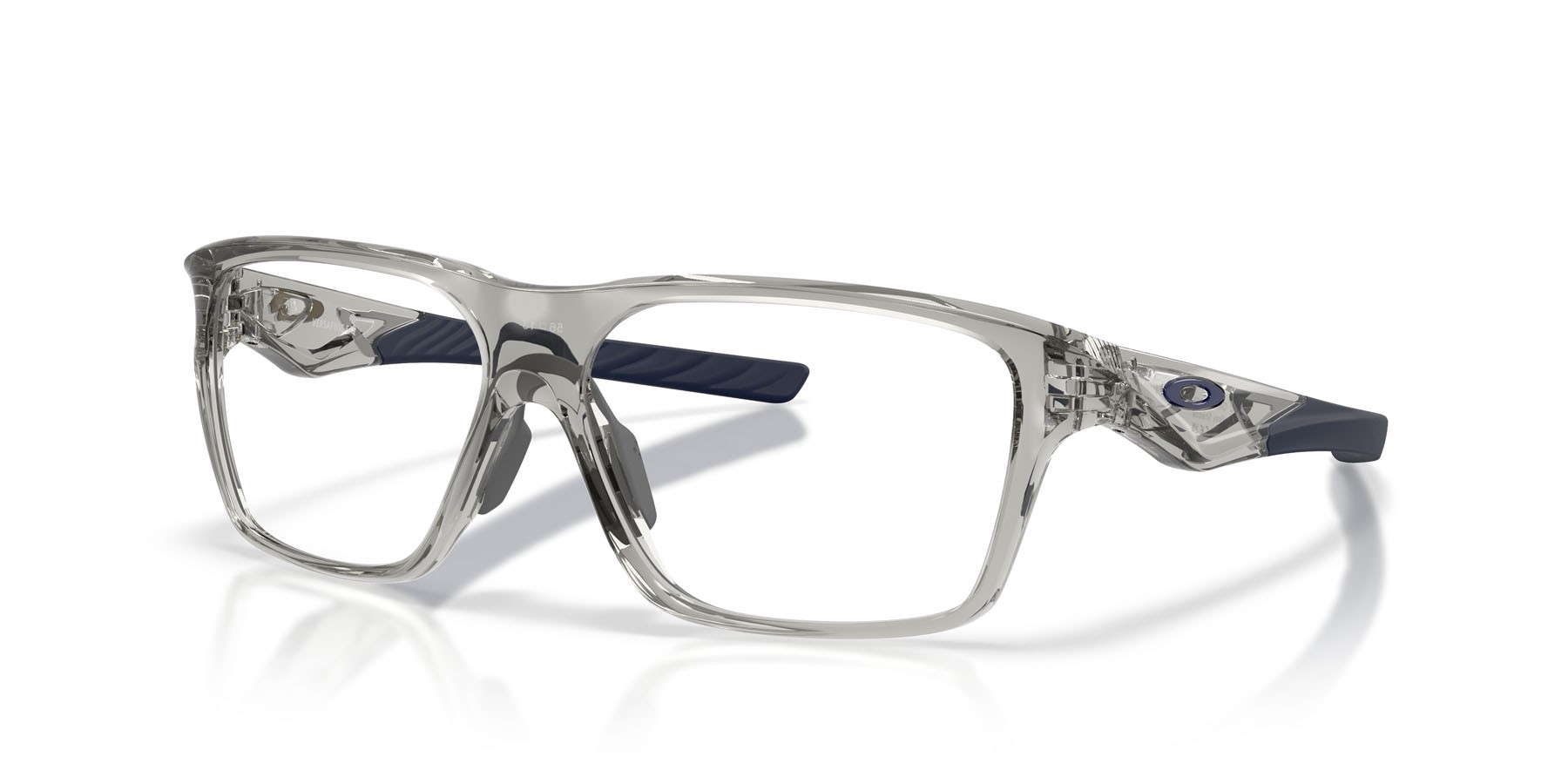 Occhiali da vista Oakley Versafuse Sq OX 8201 (820103) colore grigio ombra forma rettangolare lenti lente demo