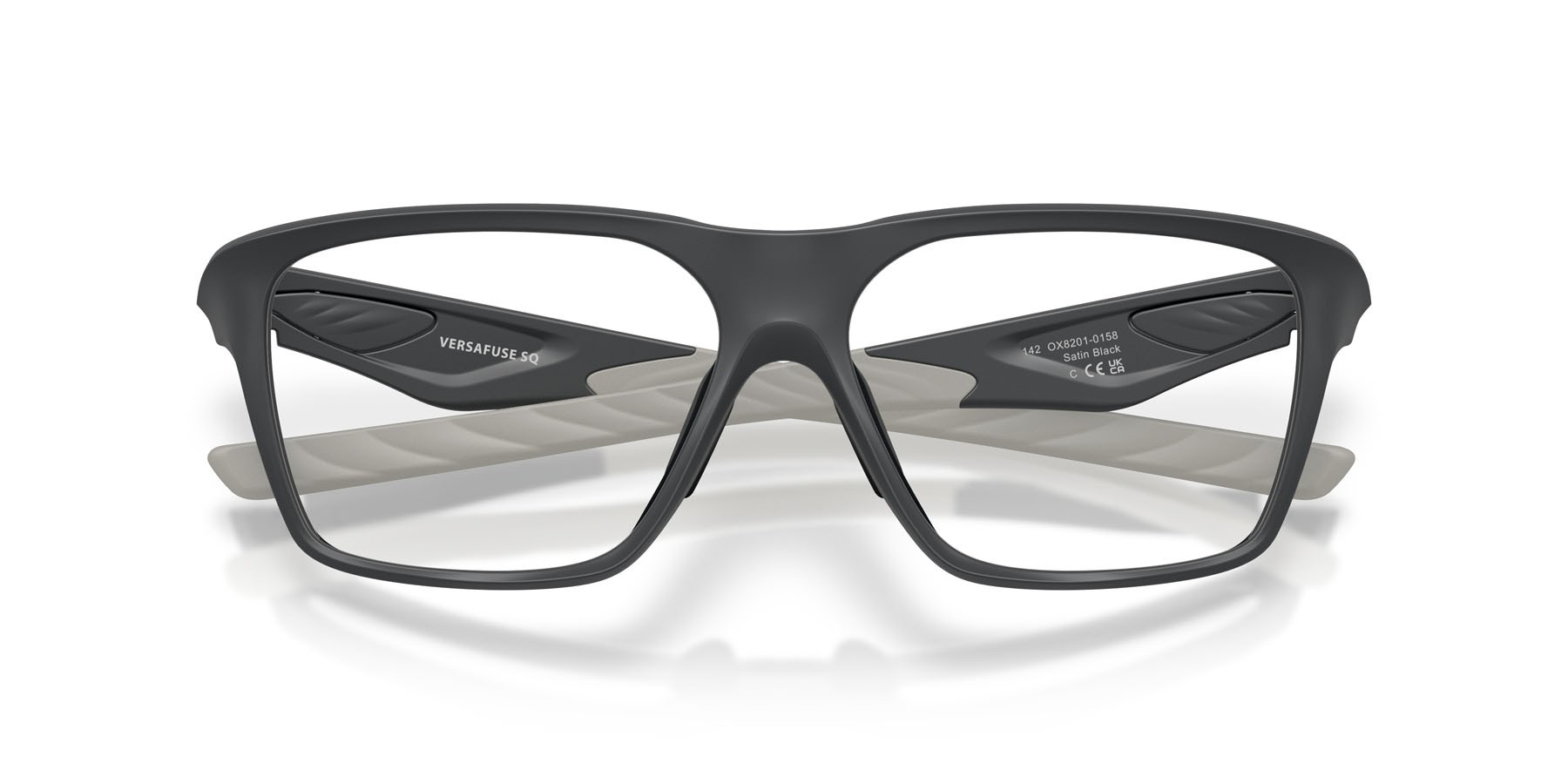 Occhiali da vista Oakley Versafuse Sq OX 8201 (820104) colore carbonio opaco forma rettangolare lenti lente demo