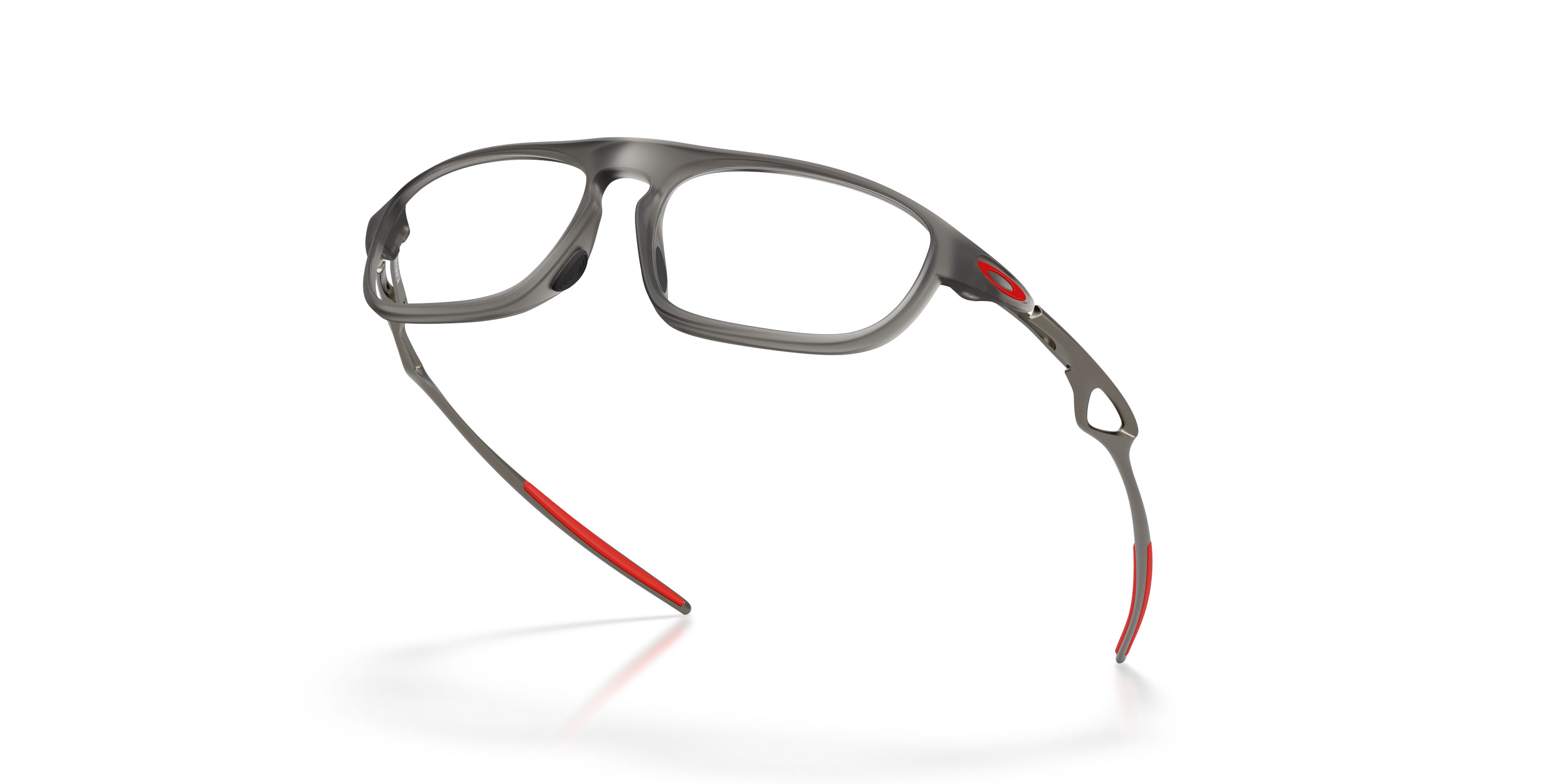 Occhiali da vista Oakley Neomata OX 8203 (820302) colore grigio fumo satinato forma rettangolare lenti lente demo