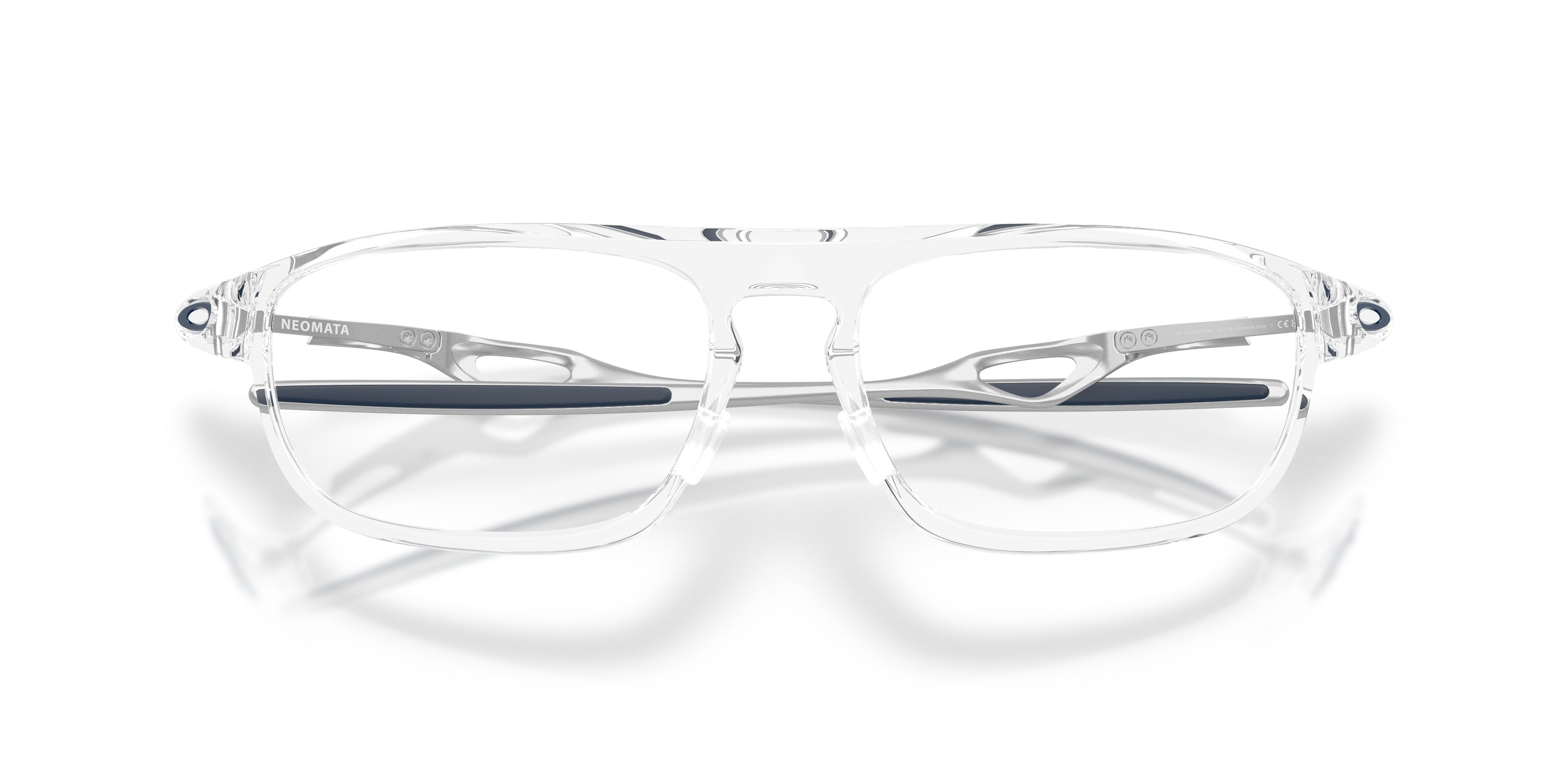Occhiali da vista Oakley Neomata OX 8203 (820303) colore trasparente lucido forma rettangolare lenti lente demo