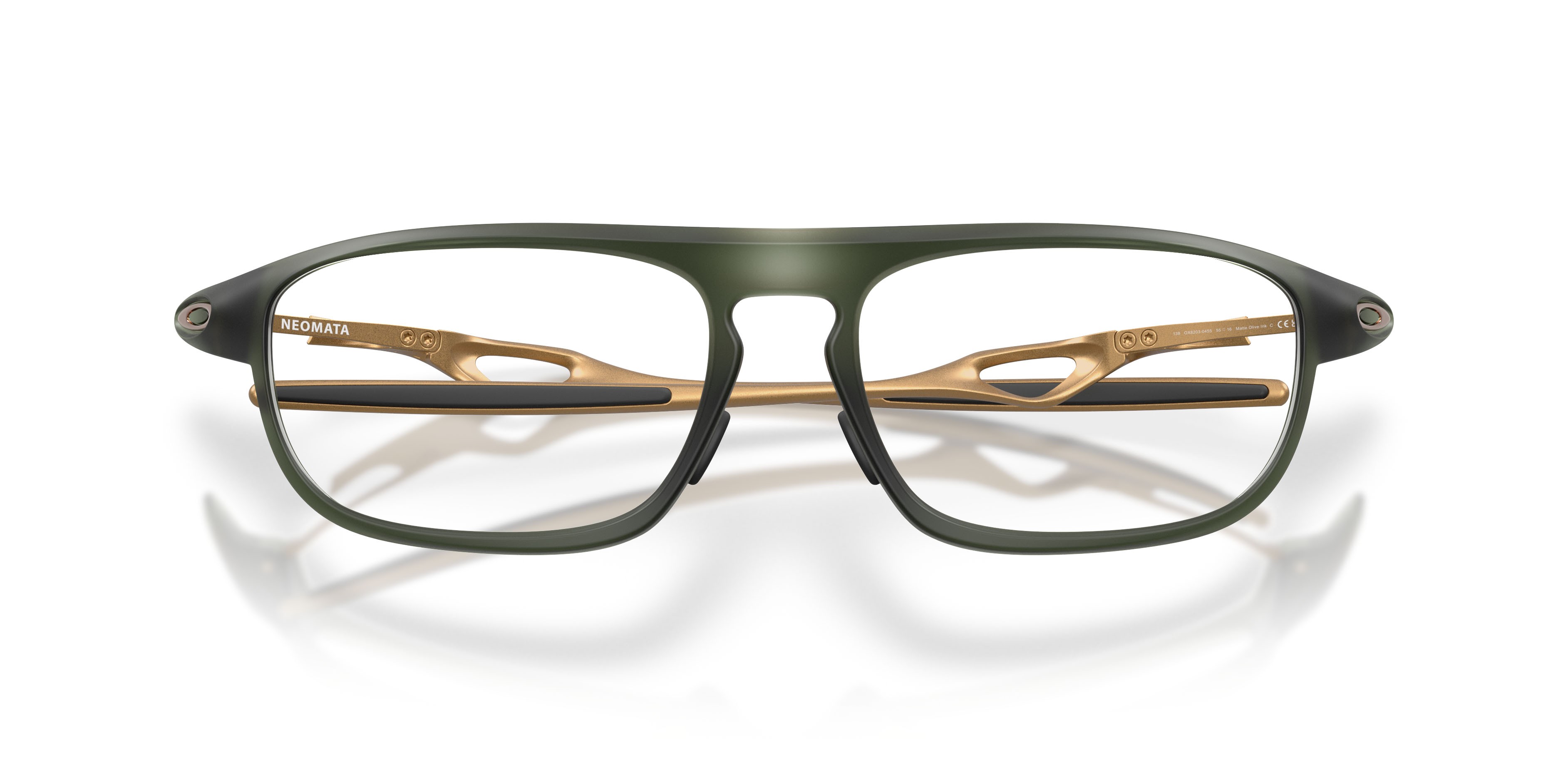Occhiali da vista Oakley Neomata OX 8203 (820304) colore olive ink opaco forma rettangolare lenti lente demo