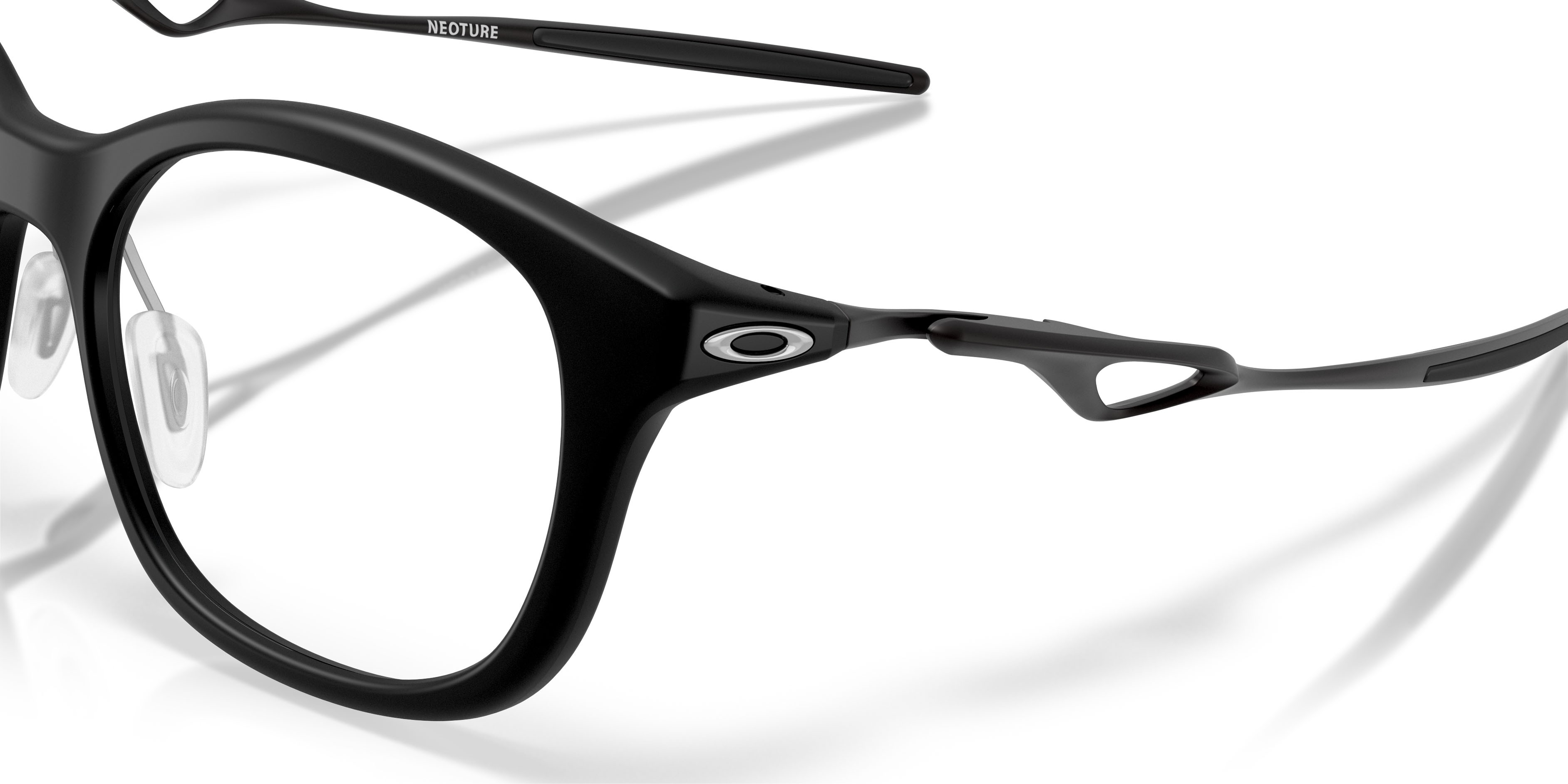 Occhiali da vista Oakley Neoture OX 8204D (820401) colore nero satinato forma rettangolare lenti lente demo
