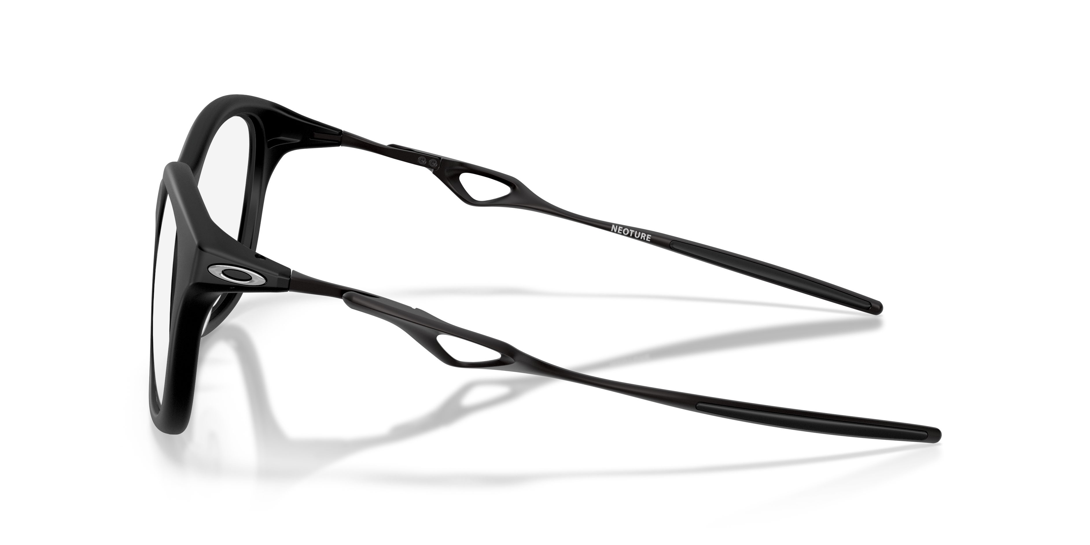 Occhiali da vista Oakley Neoture OX 8204D (820401) colore nero satinato forma rettangolare lenti lente demo