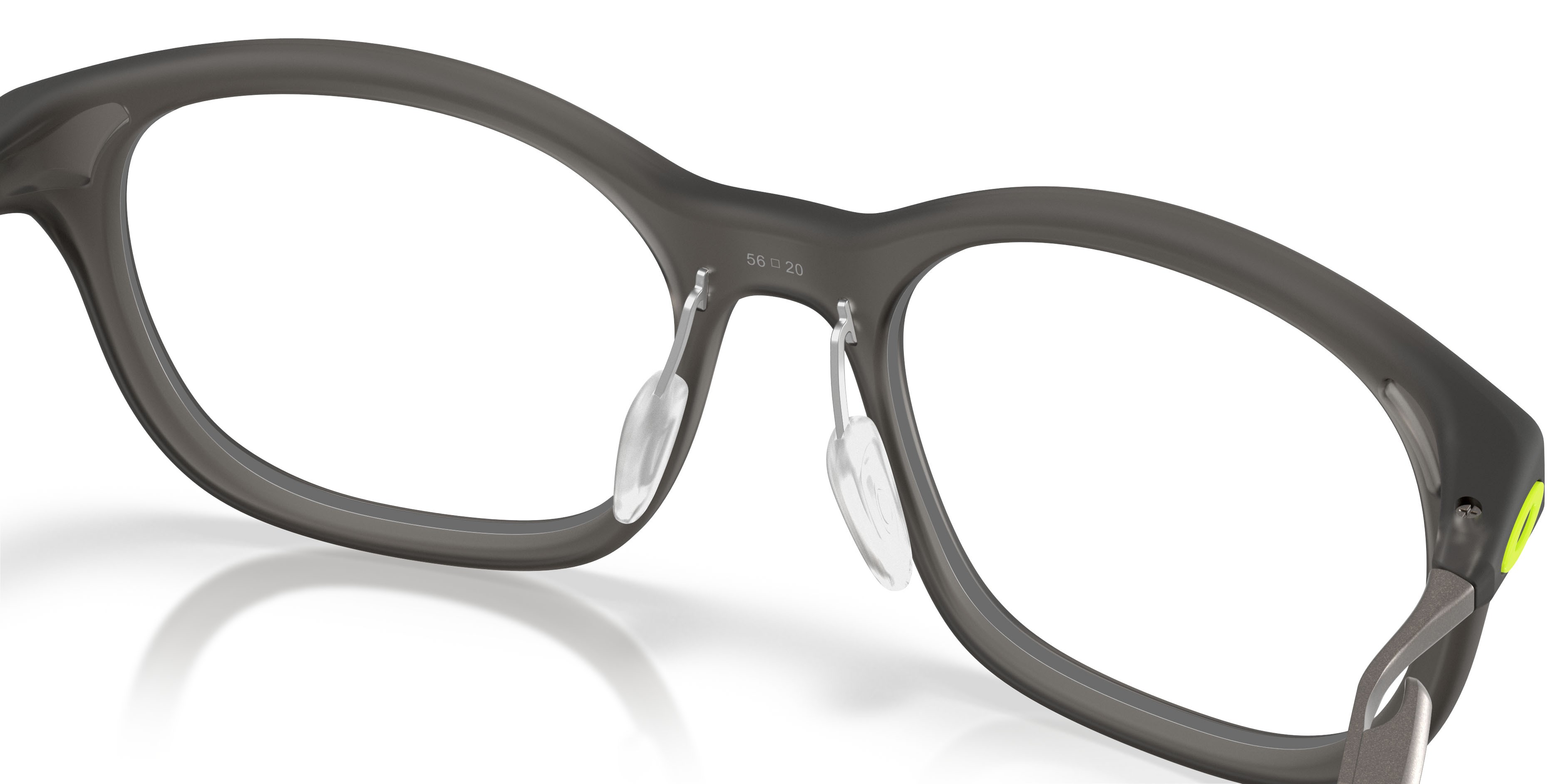 Occhiali da vista Oakley Neoture OX 8204D (820402) colore grigio fumo satinato forma rettangolare lenti lente demo