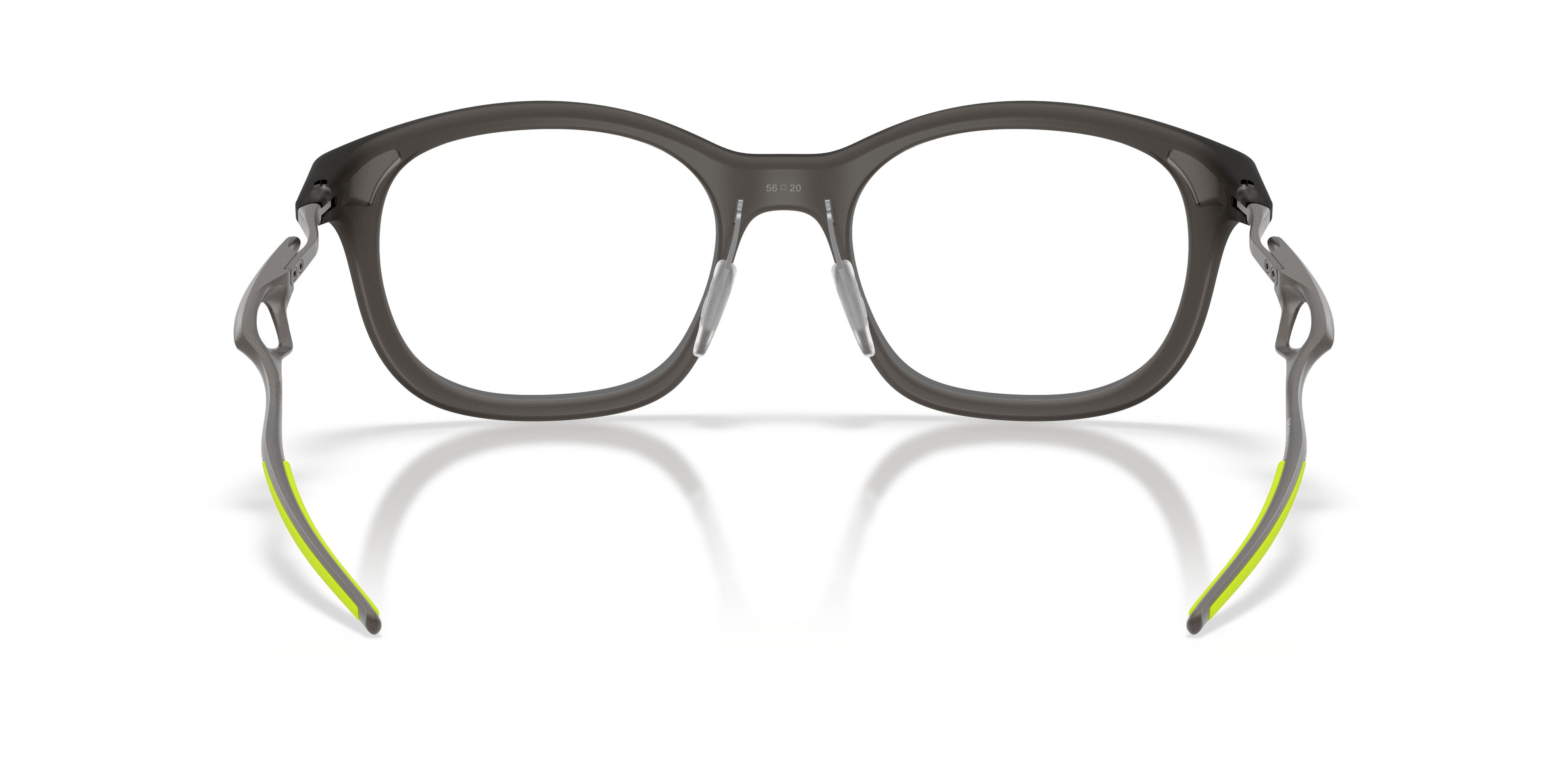 Occhiali da vista Oakley Neoture OX 8204D (820402) colore grigio fumo satinato forma rettangolare lenti lente demo