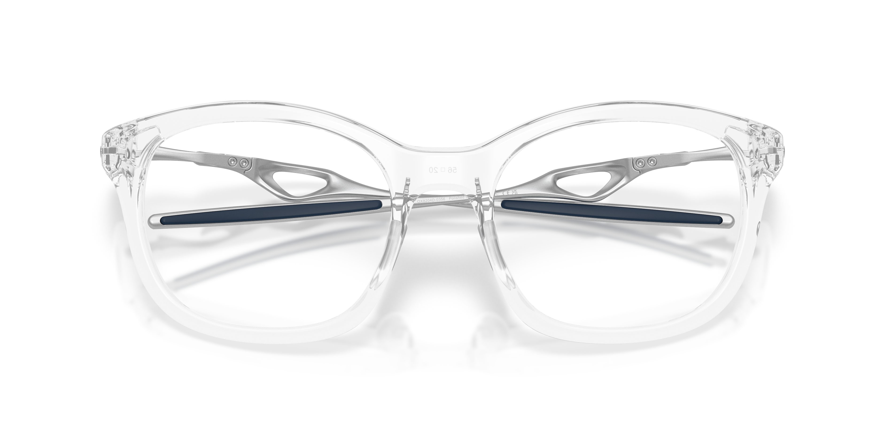 Occhiali da vista Oakley Neoture OX 8204D (820403) colore trasparente lucido forma rettangolare lenti lente demo