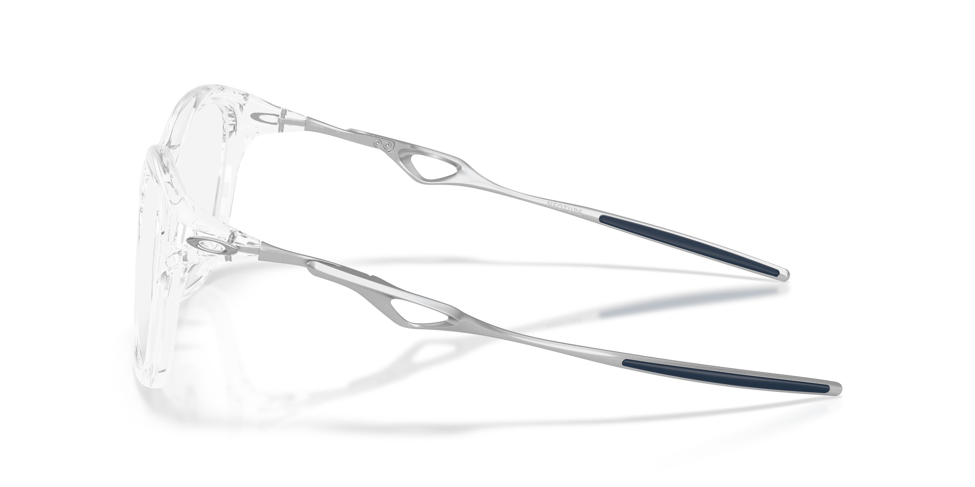Occhiali da vista Oakley Neoture OX 8204D (820403) colore trasparente lucido forma rettangolare lenti lente demo