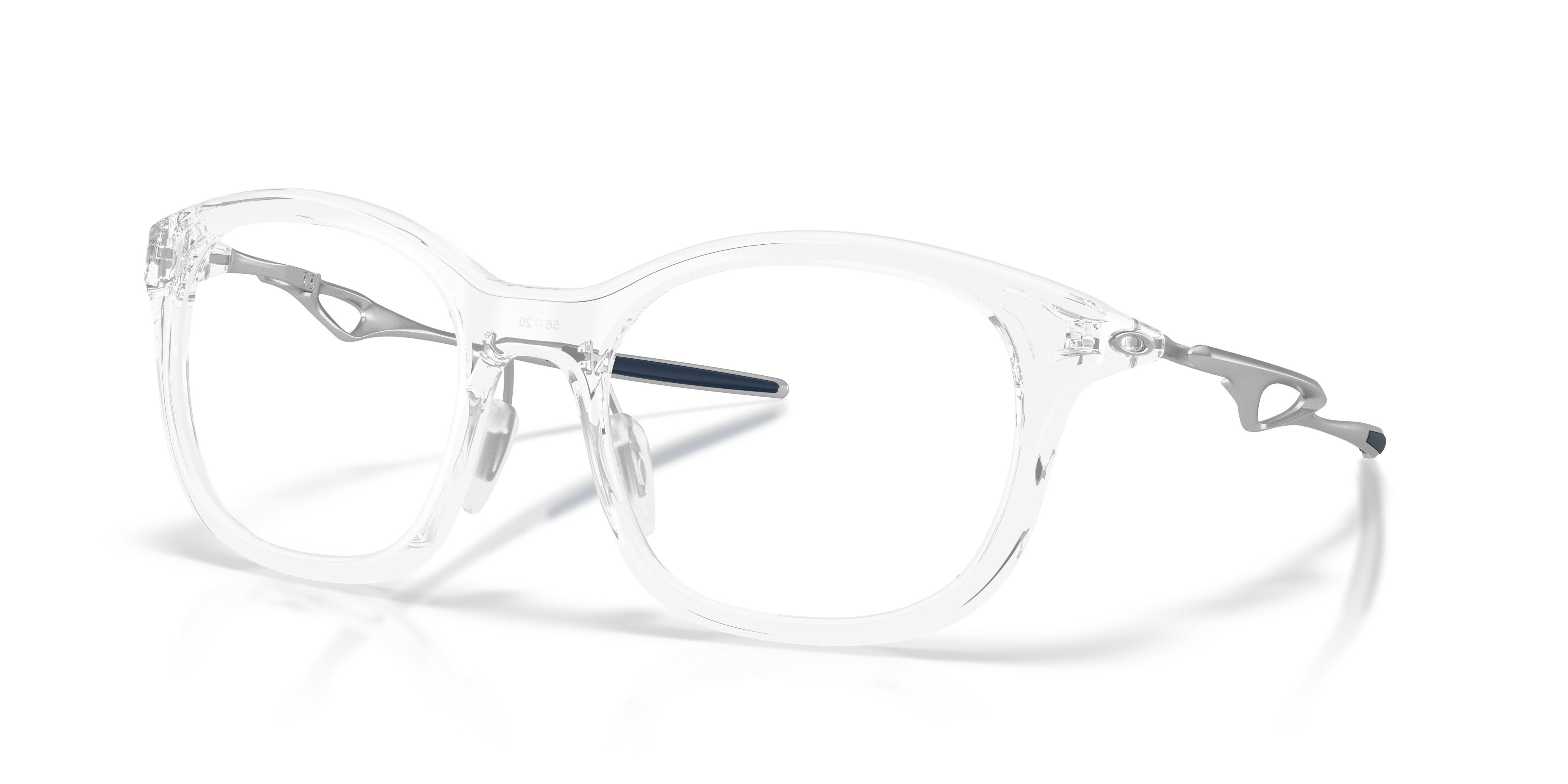 Occhiali da vista Oakley Neoture OX 8204D (820403) colore trasparente lucido forma rettangolare lenti lente demo