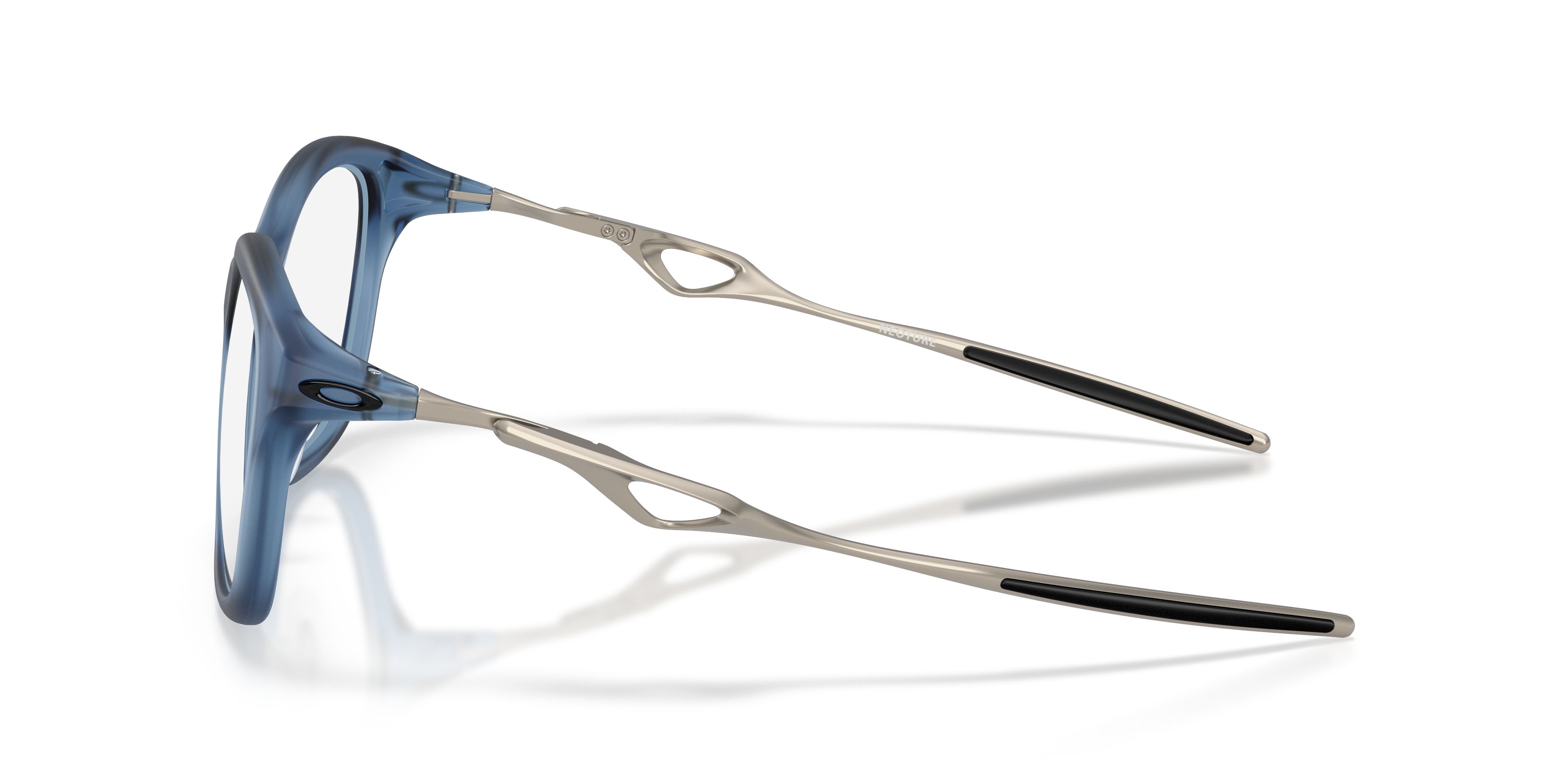 Occhiali da vista Oakley Neoture OX 8204D (820404) colore abisso trasparente forma rettangolare lenti lente demo