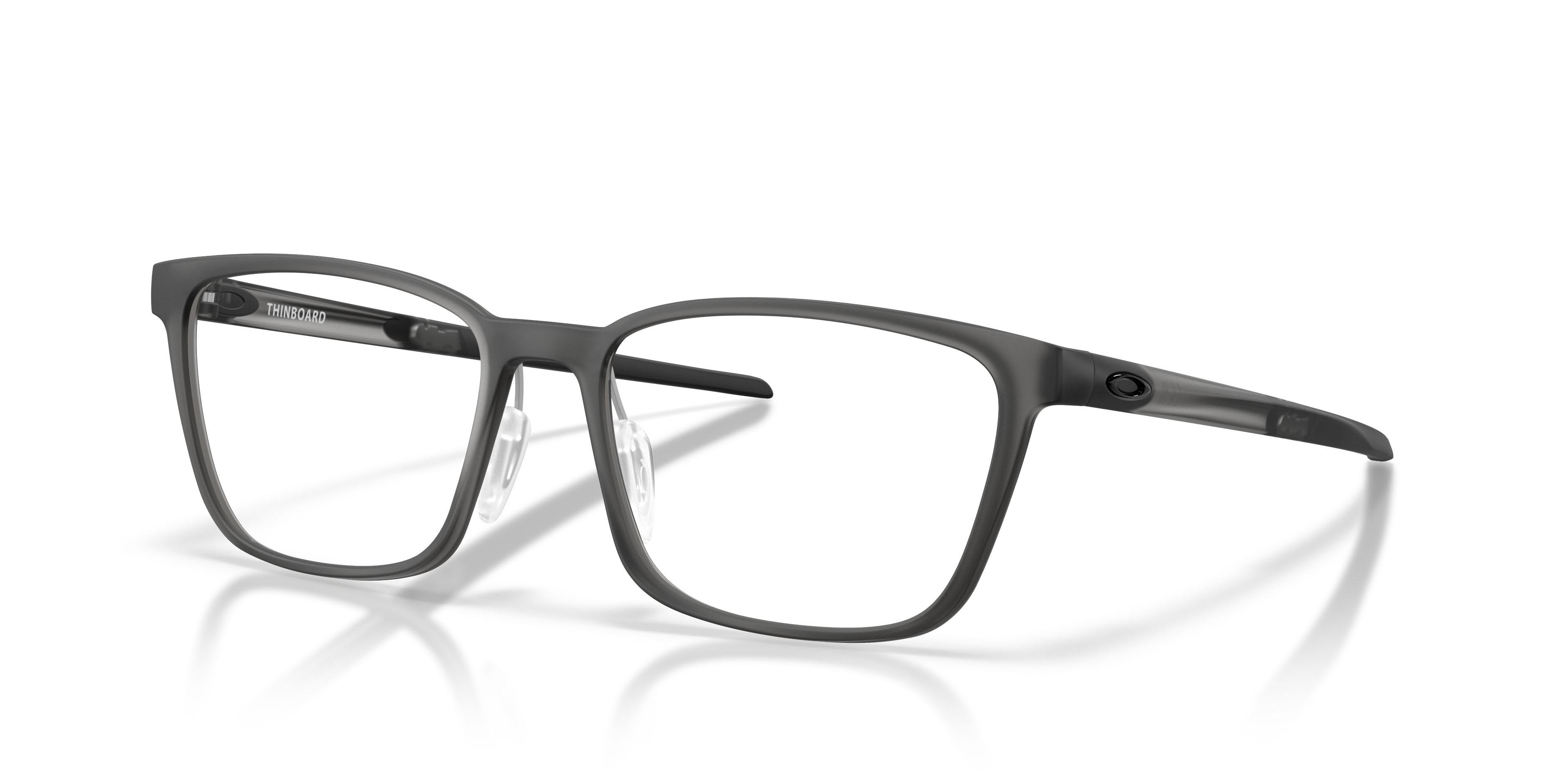 Occhiali da vista Oakley Thinboard OX 8205 (820502) colore grigio fumo satinato forma rettangolare lenti lente demo