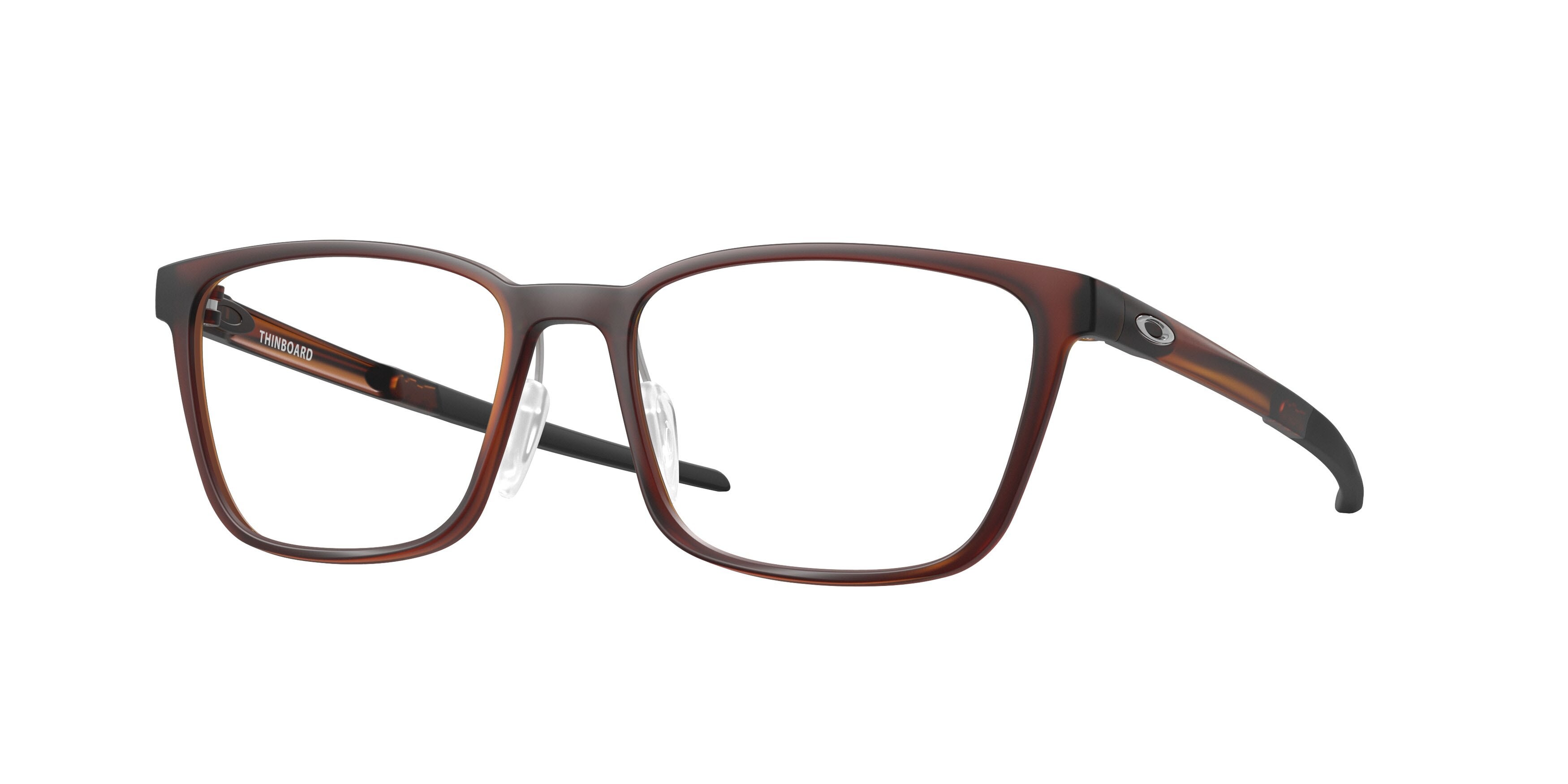 Occhiali da vista Oakley Thinboard OX 8205 (820504) colore ambra scuro opaco forma rettangolare lenti lente demo
