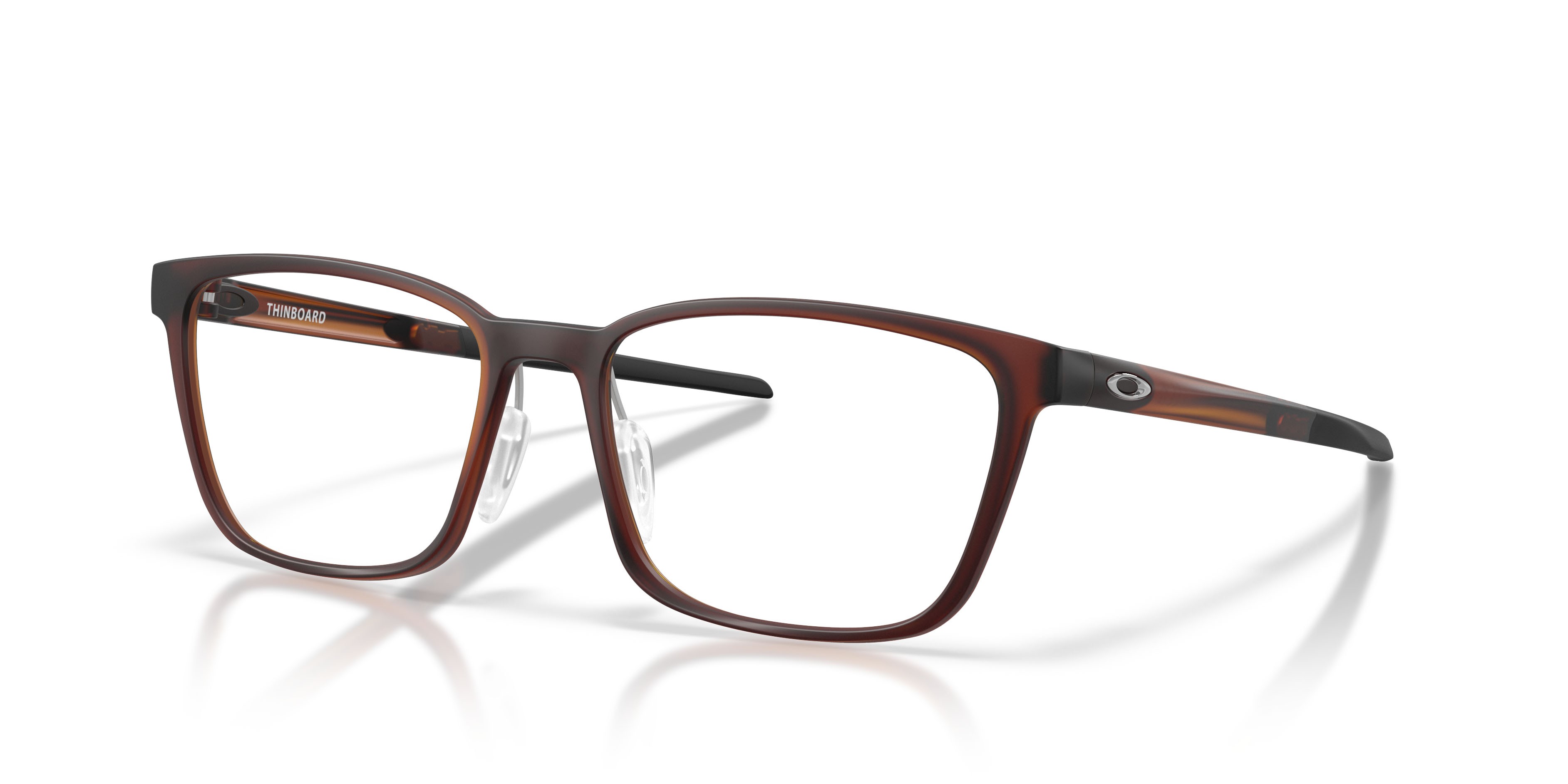 Occhiali da vista Oakley Thinboard OX 8205 (820504) colore ambra scuro opaco forma rettangolare lenti lente demo