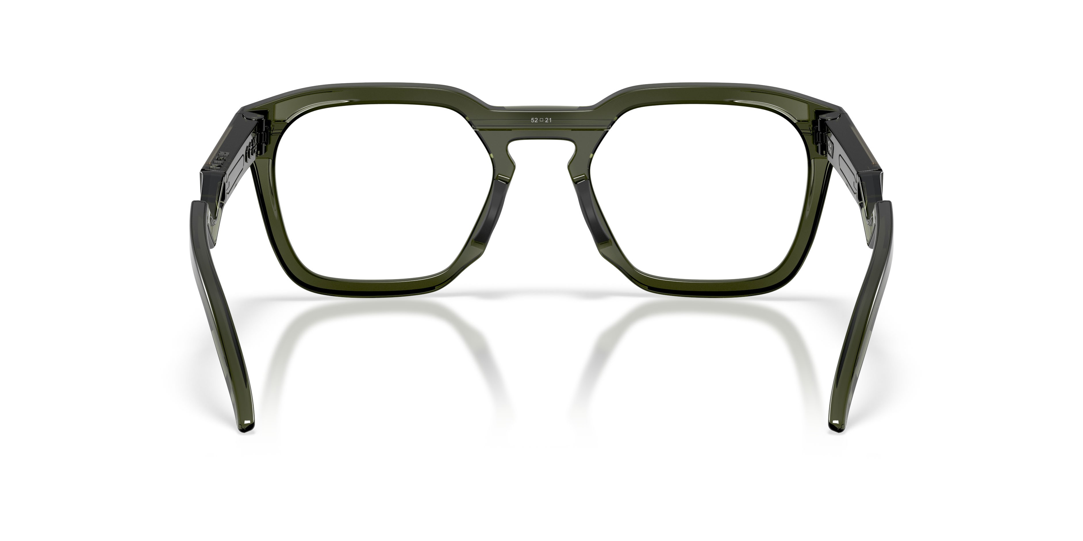 Occhiali da vista Oakley Hstn Sq Rx OX 8208 (820803) colore verde oliva/inchiostro forma quadrato lenti lente demo