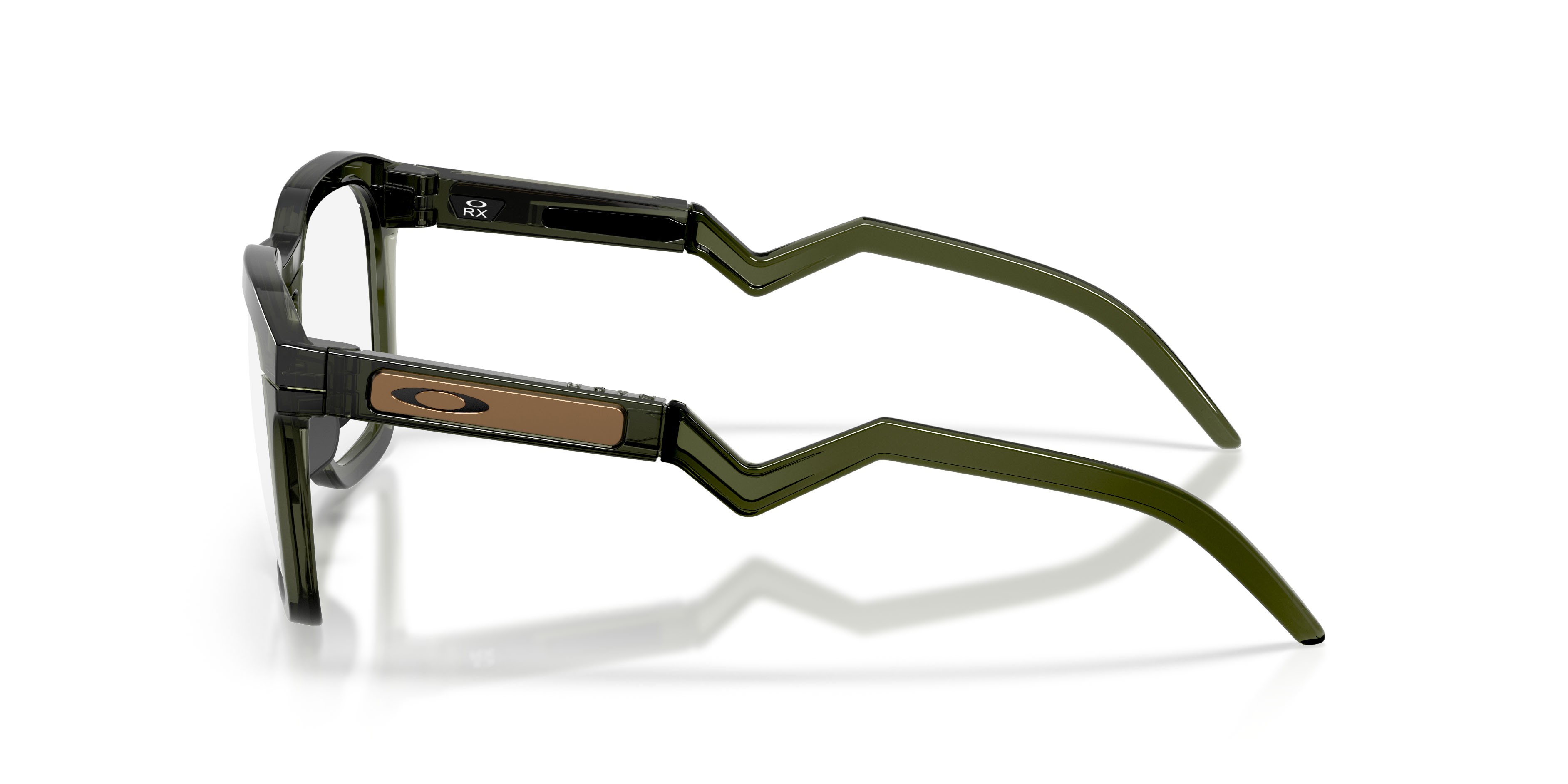 Occhiali da vista Oakley Hstn Sq Rx OX 8208 (820803) colore verde oliva/inchiostro forma quadrato lenti lente demo
