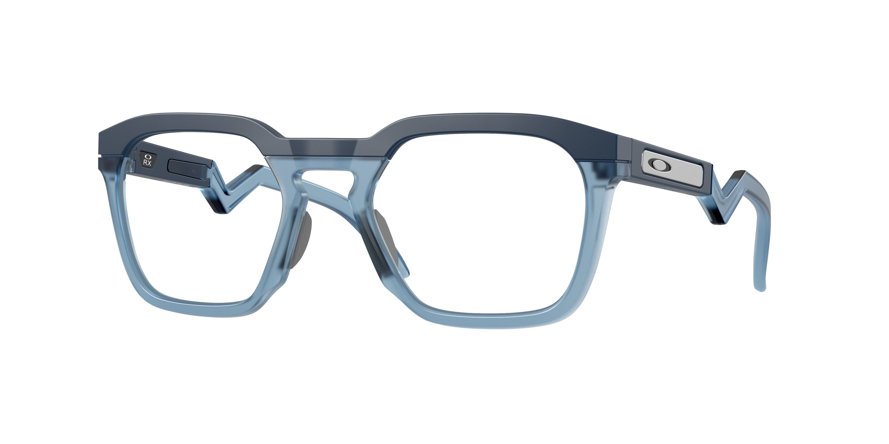 Occhiali da vista Oakley Hstn Sq Rx OX 8208 (820805) colore blu abisso opaco forma quadrato lenti lente demo