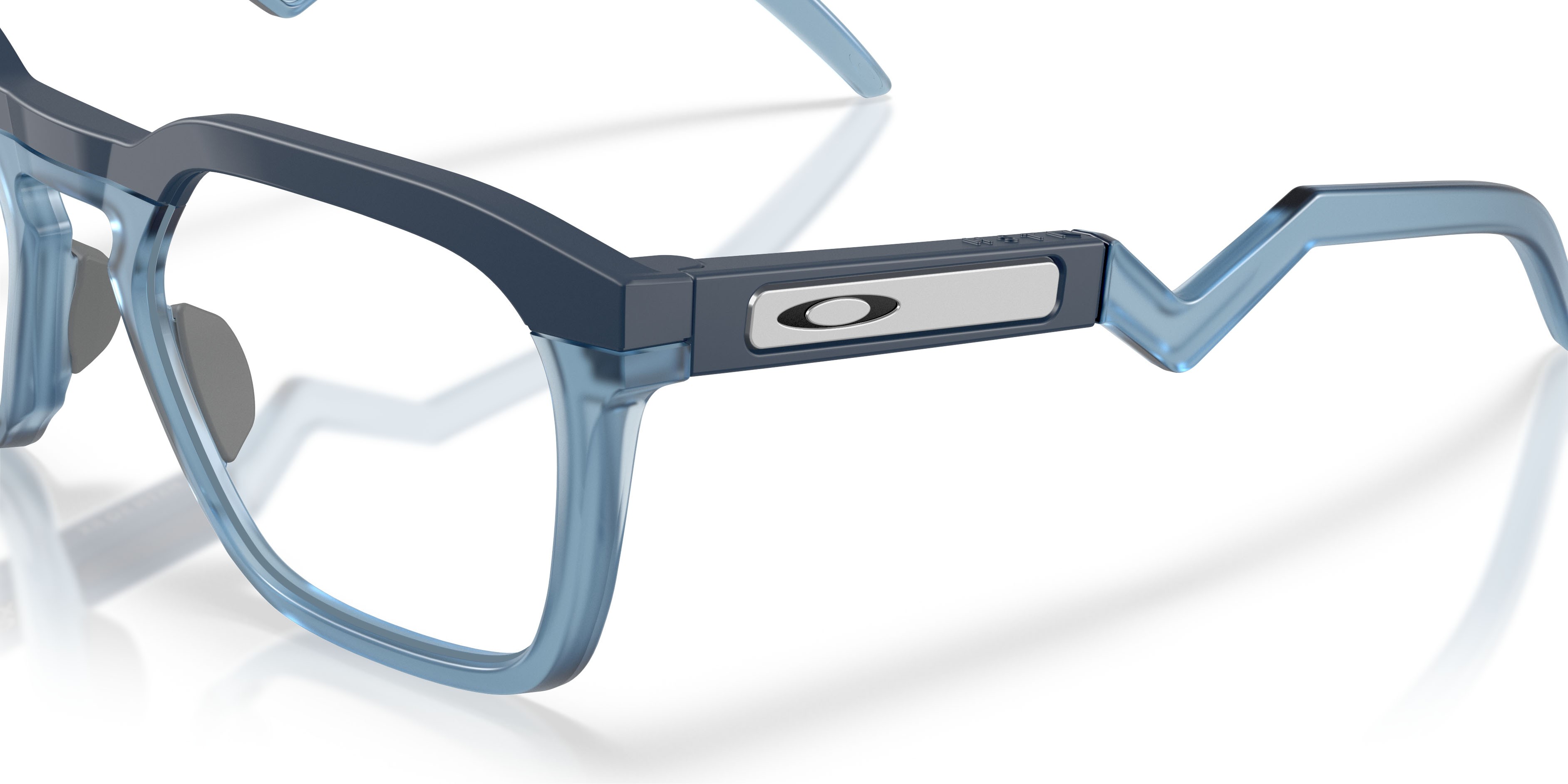 Occhiali da vista Oakley Hstn Sq Rx OX 8208 (820805) colore blu abisso opaco forma quadrato lenti lente demo