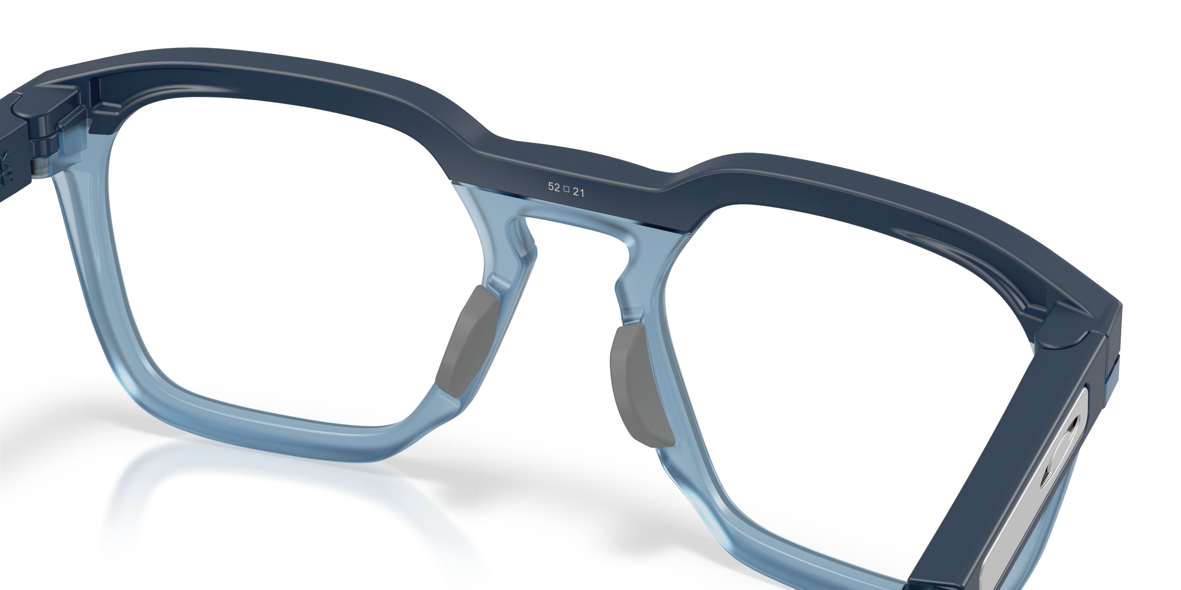 Occhiali da vista Oakley Hstn Sq Rx OX 8208 (820805) colore blu abisso opaco forma quadrato lenti lente demo