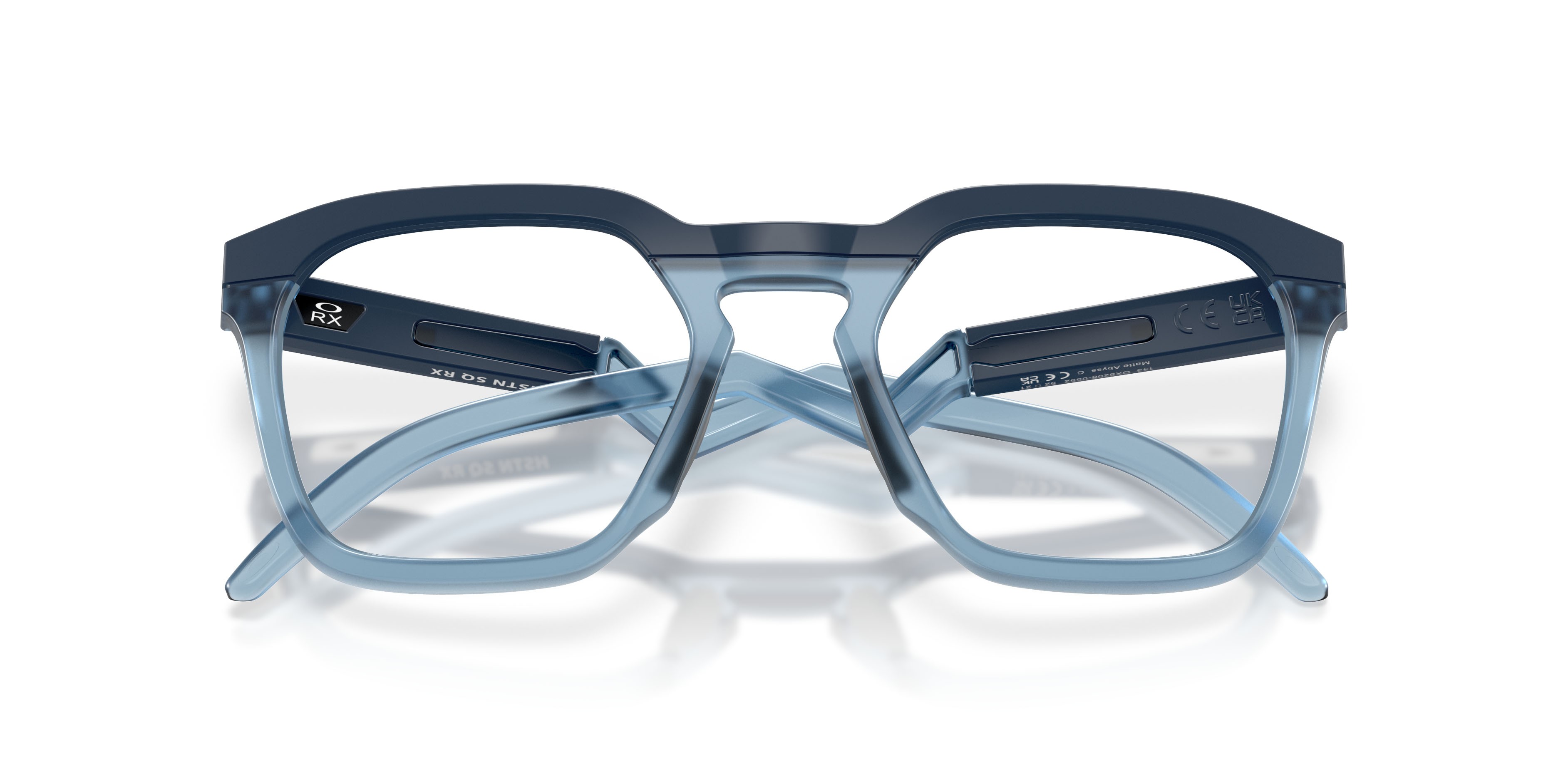 Occhiali da vista Oakley Hstn Sq Rx OX 8208 (820805) colore blu abisso opaco forma quadrato lenti lente demo