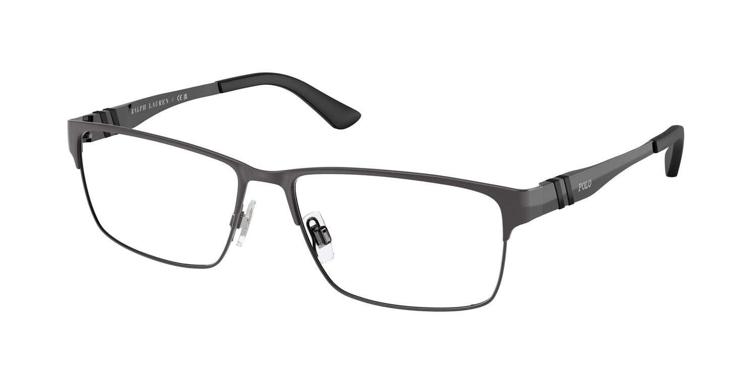 Eyeglasses Polo PH 1147 (9215) color gunmetal scuro brillante shape rectangle lenses lente demo
