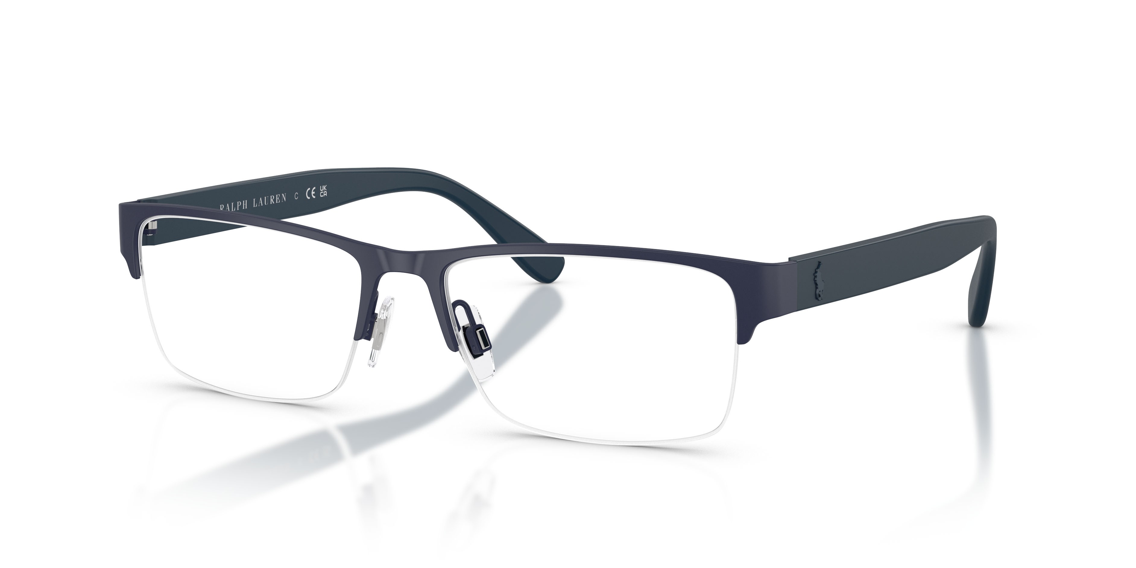 Occhiali da vista Polo PH 1164 (9364) colore blu navy opaco forma rettangolare lenti lente demo