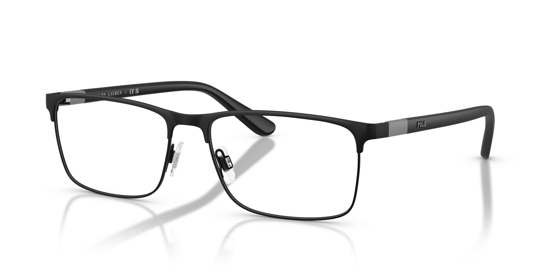 Occhiali da vista Polo PH 1190 (9224) colore nero opaco forma rettangolare lenti lente demo