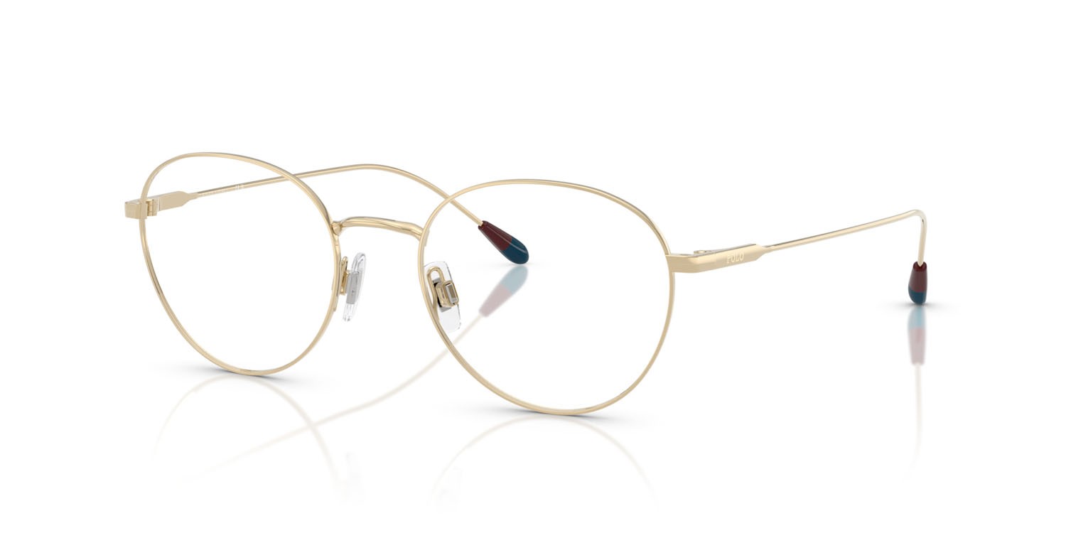 Eyeglasses Polo PH 1208 (9425) color oro pallido lucido shape oval lenses lente demo
