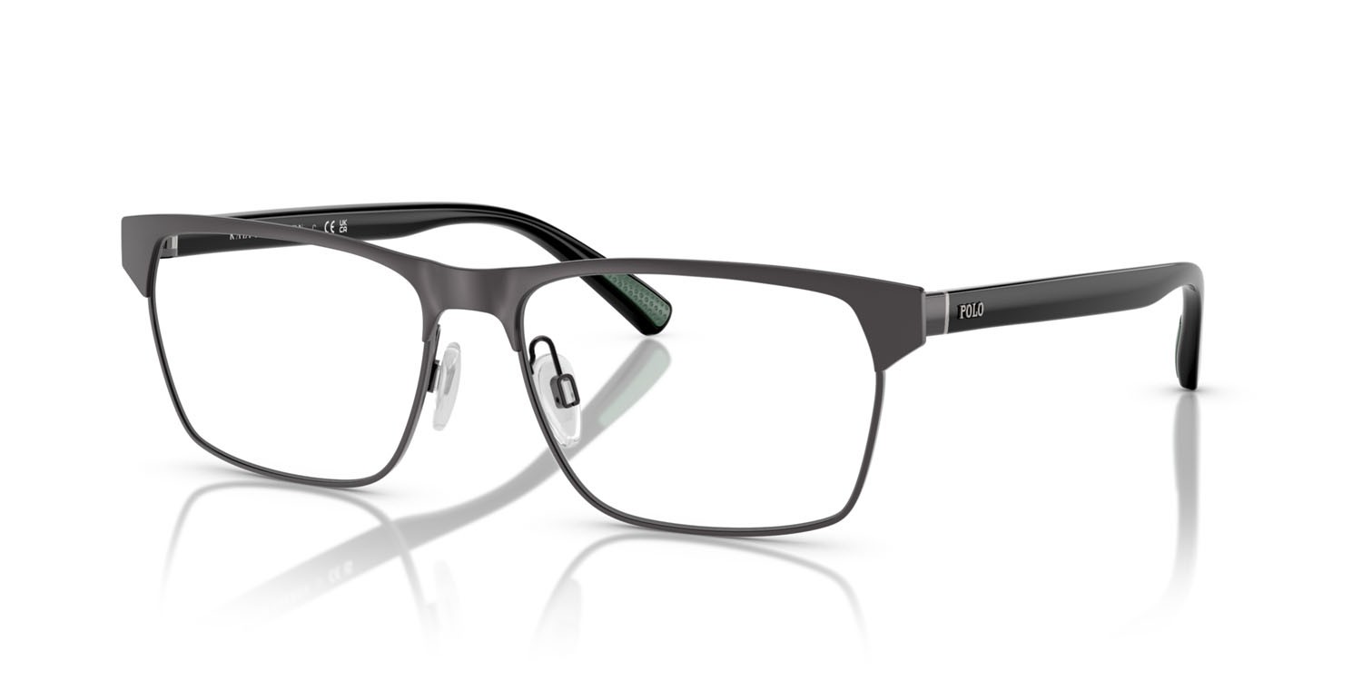 Occhiali da vista Polo PH 1232 (9215) colore gunmetal scuro brillante forma rettangolare lenti lente demo