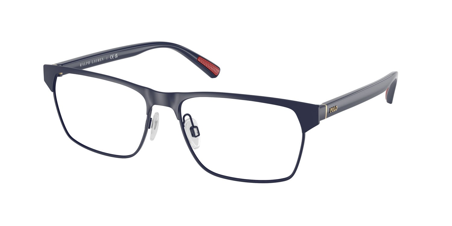 Occhiali da vista Polo PH 1232 (9273) colore blu navy semi-brillante forma rettangolare lenti lente demo