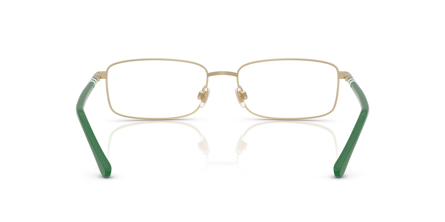 Eyeglasses Polo PH 1235 (9211) color oro pallido semi-brillante shape rectangle lenses lente demo