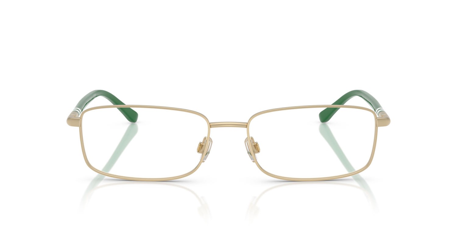 Eyeglasses Polo PH 1235 (9211) color oro pallido semi-brillante shape rectangle lenses lente demo