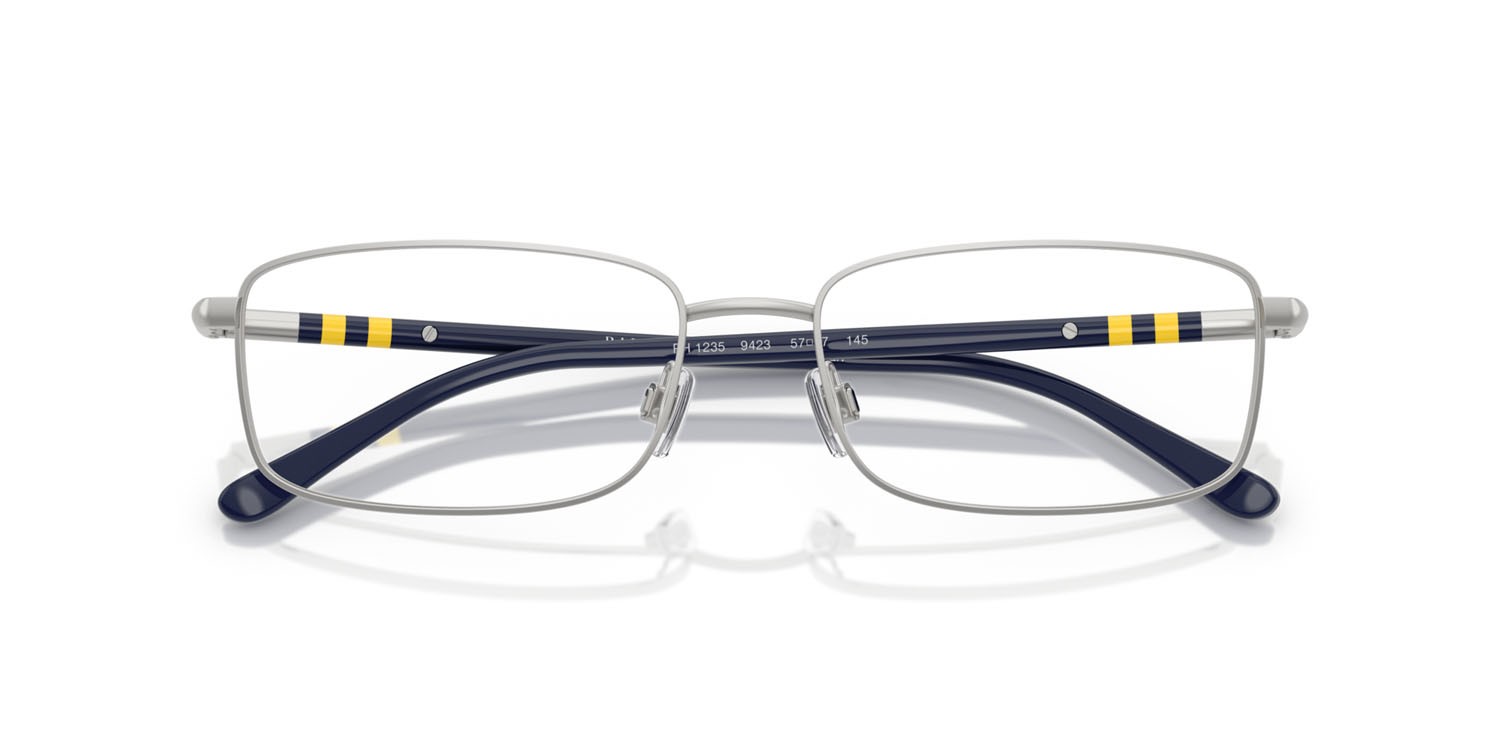 Occhiali da vista Polo PH 1235 (9423) colore argento semi-brillante forma rettangolare lenti lente demo