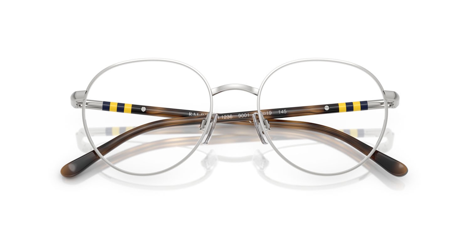 Eyeglasses Polo PH 1236 (9001) color argento lucido shape round lenses lente demo