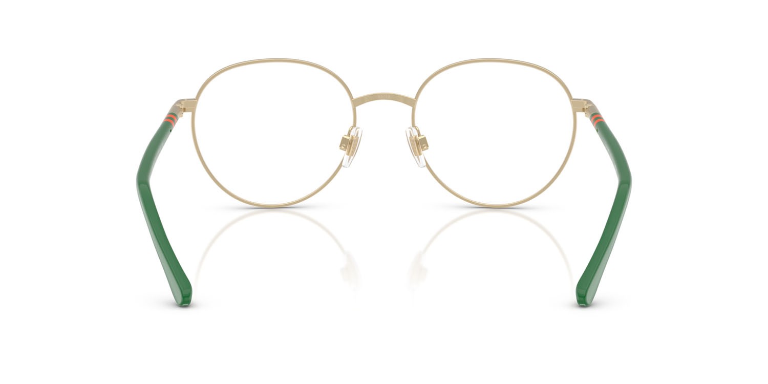 Eyeglasses Polo PH 1236 (9211) color oro pallido semi-brillante shape round lenses lente demo