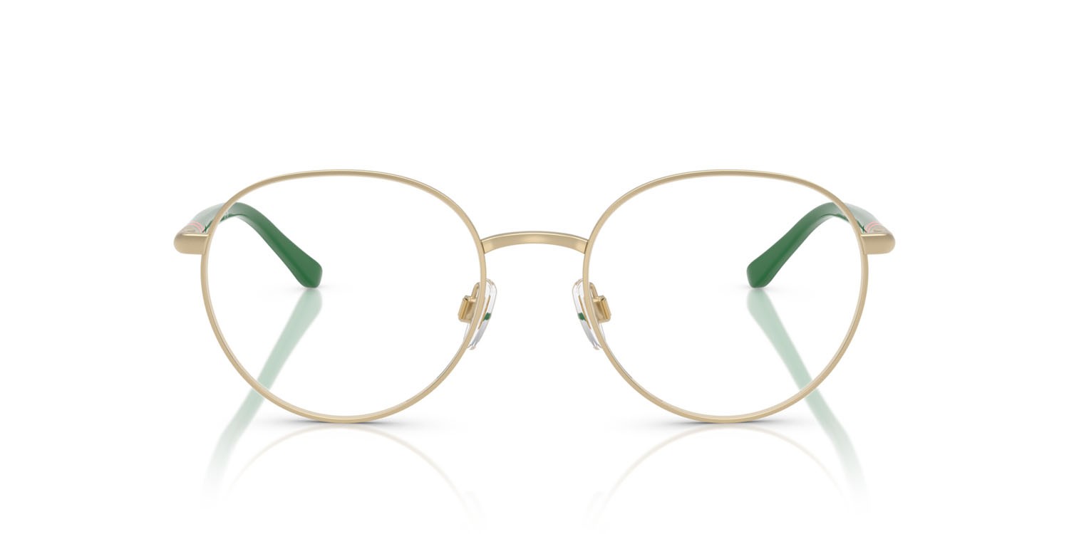 Eyeglasses Polo PH 1236 (9211) color oro pallido semi-brillante shape round lenses lente demo