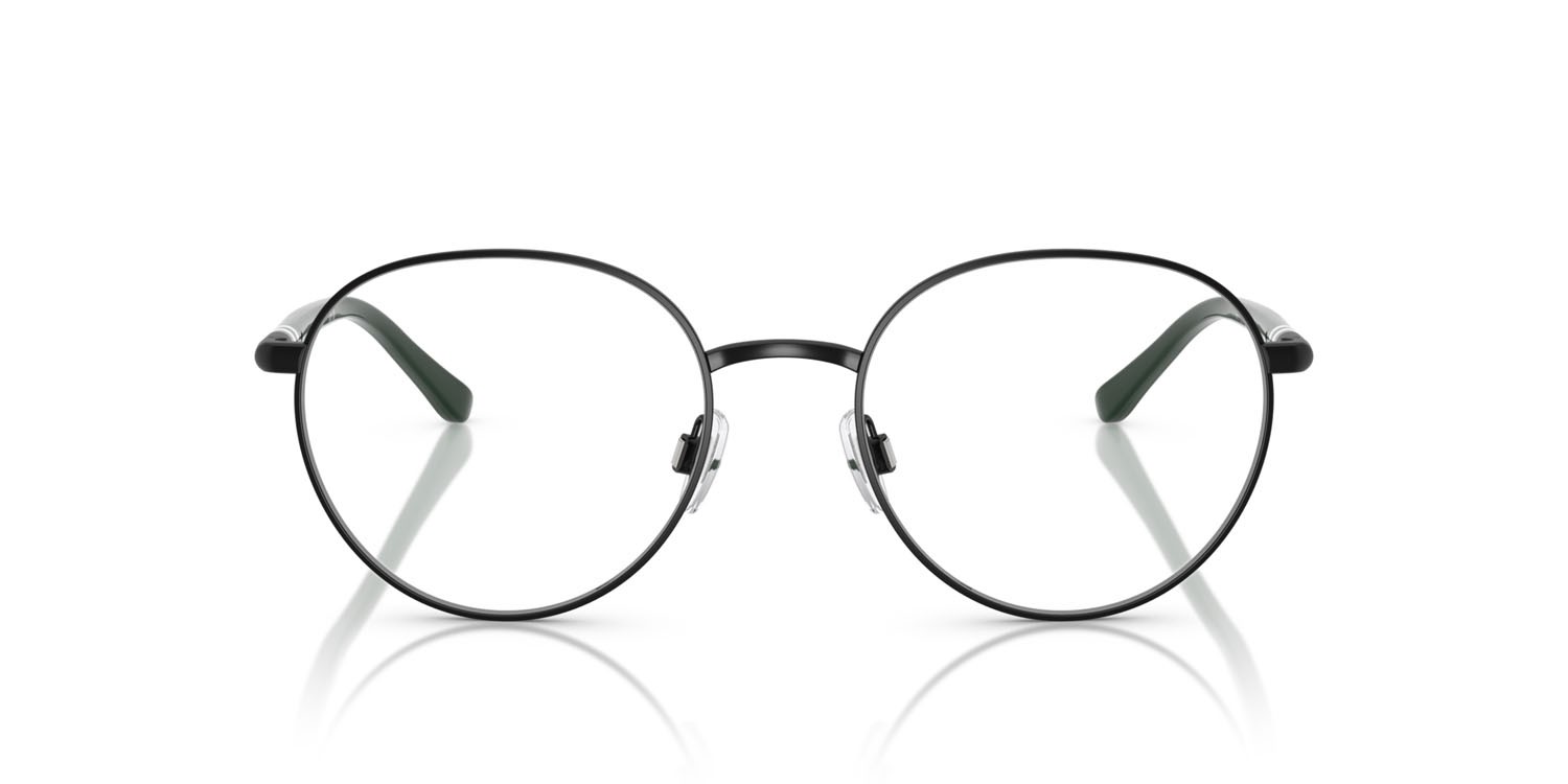 Eyeglasses Polo PH 1236 (9267) color nero semi-brillante shape round lenses lente demo